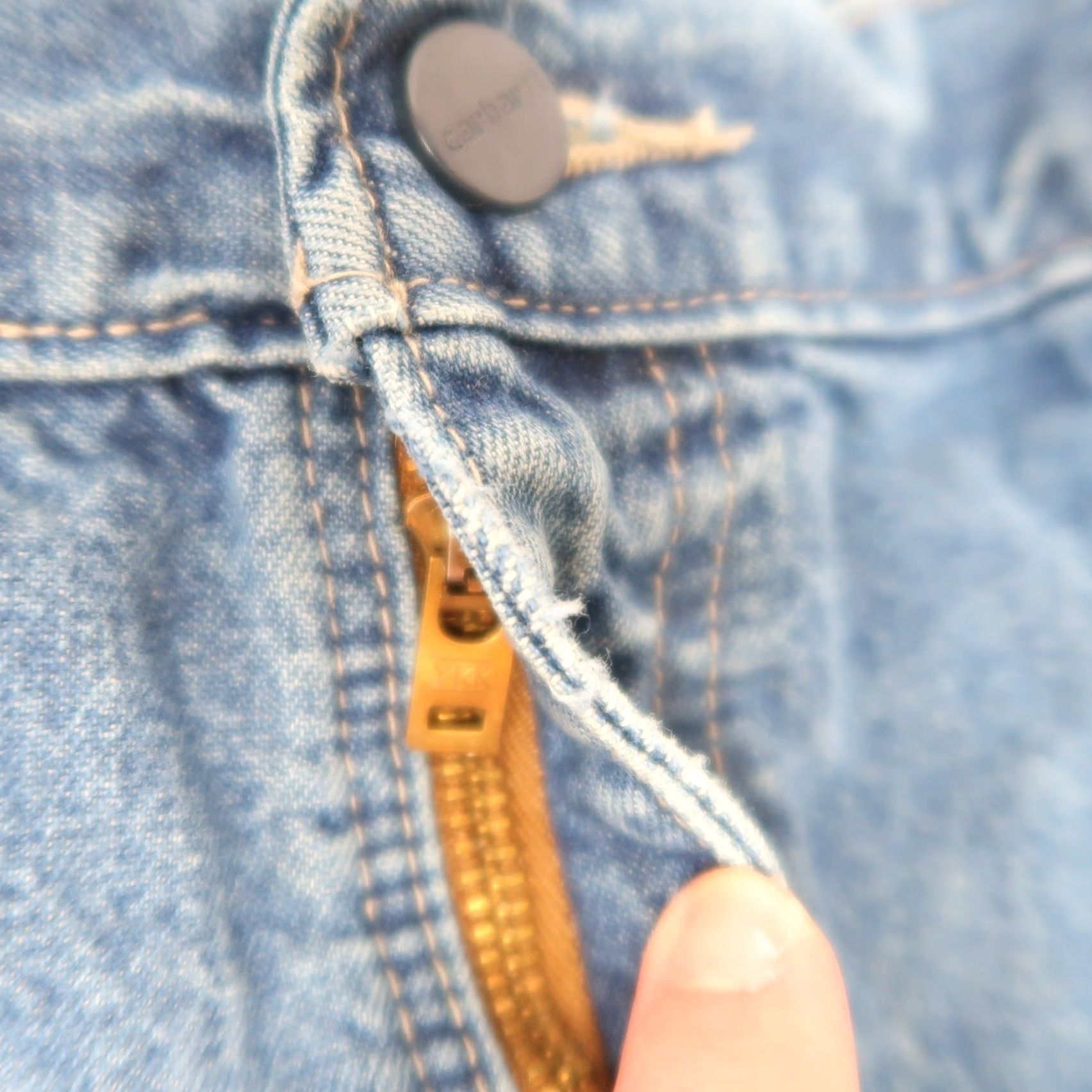 Carhartt Carhartt FR Flame Resistant Work Jeans Blue Denim Distressed Pants 35x32 Size US 35 - 4 Thumbnail
