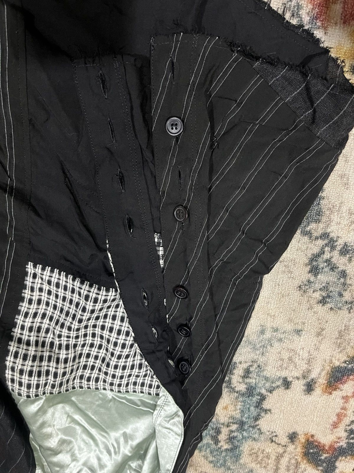 Yohji Yamamoto ‘04 ss Asymmetrical patchwork skirt Size 29" - 11 Thumbnail