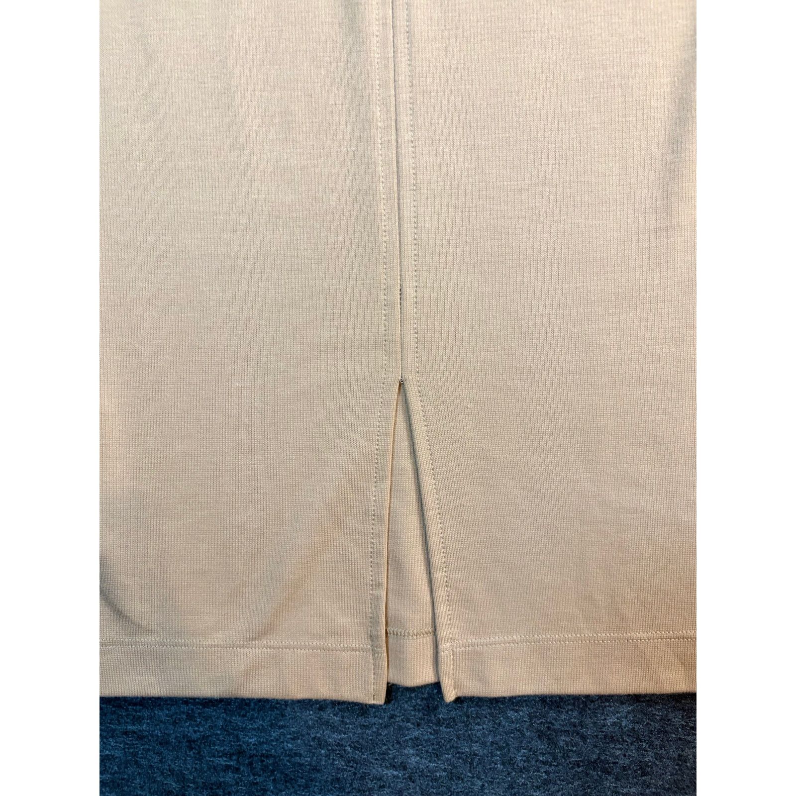 Zara Zara Trafaluc Beige Ribbed Midi Bodycon Dress Size S / US 4 / IT 40 - 3 Thumbnail
