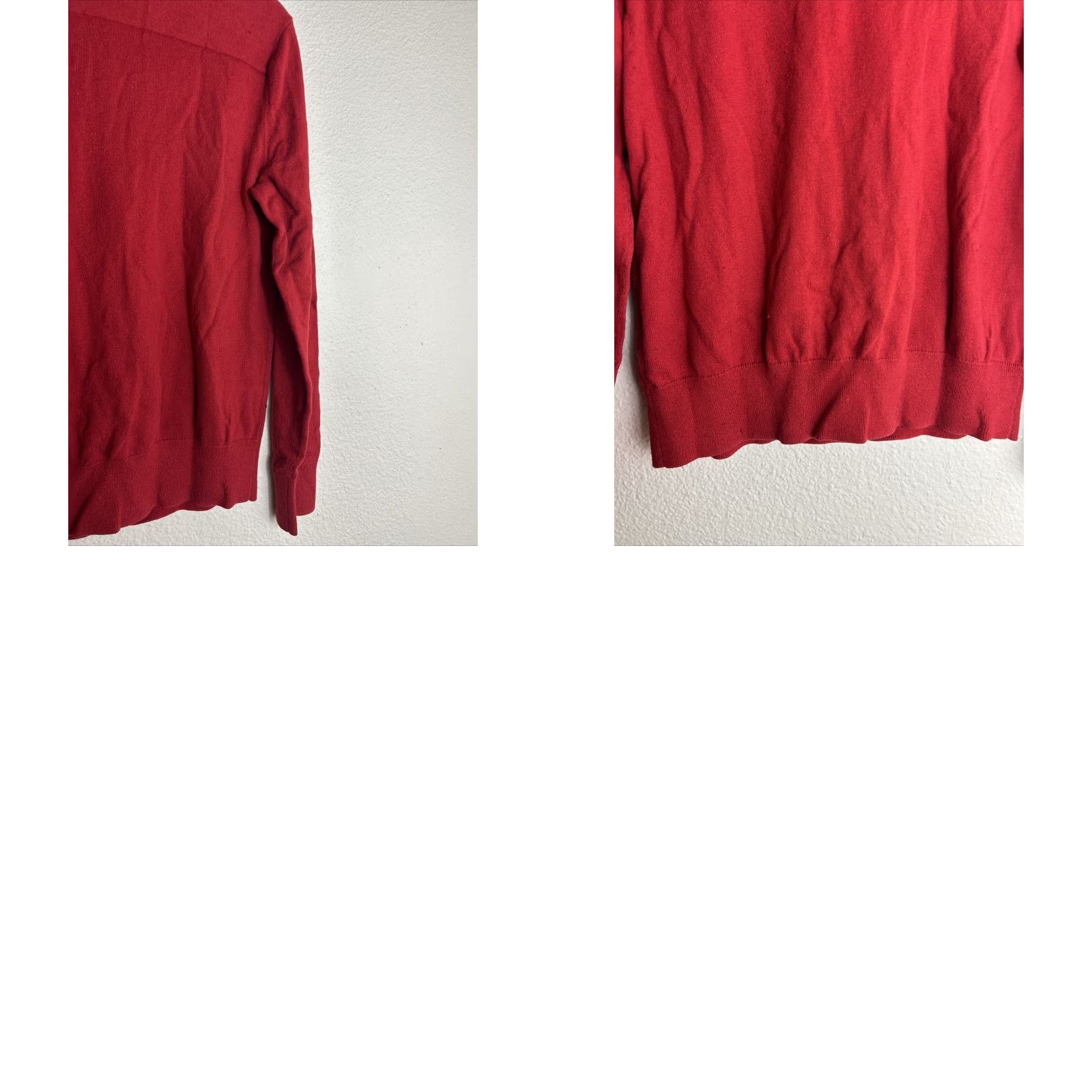 Banana Republic Banana Republic Sweater Mens Medium Cotton Cashmere Blend Pullover Red LS Size US M / EU 48-50 / 2 - 10 Thumbnail