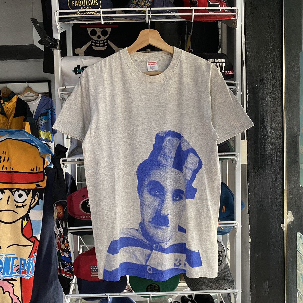 Supreme 2003 Supreme Charlie Chaplin Tee Grey M Size US M / EU 48-50 / 2 - 1 Thumbnail