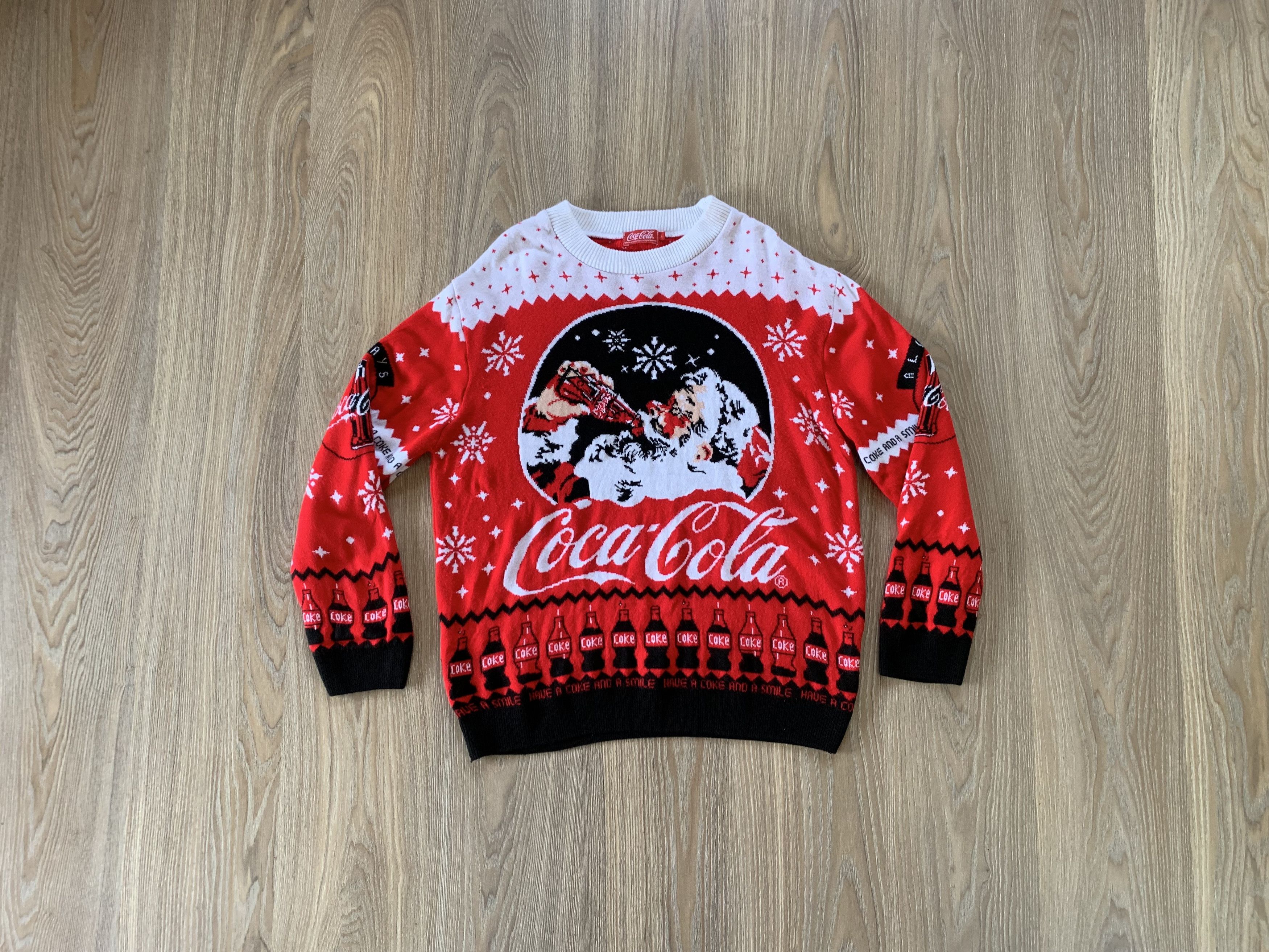 Coca Cola × Vintage Coca Cola Vintage Winter Sweater Size US L / EU 52-54 / 3 - 1 Thumbnail