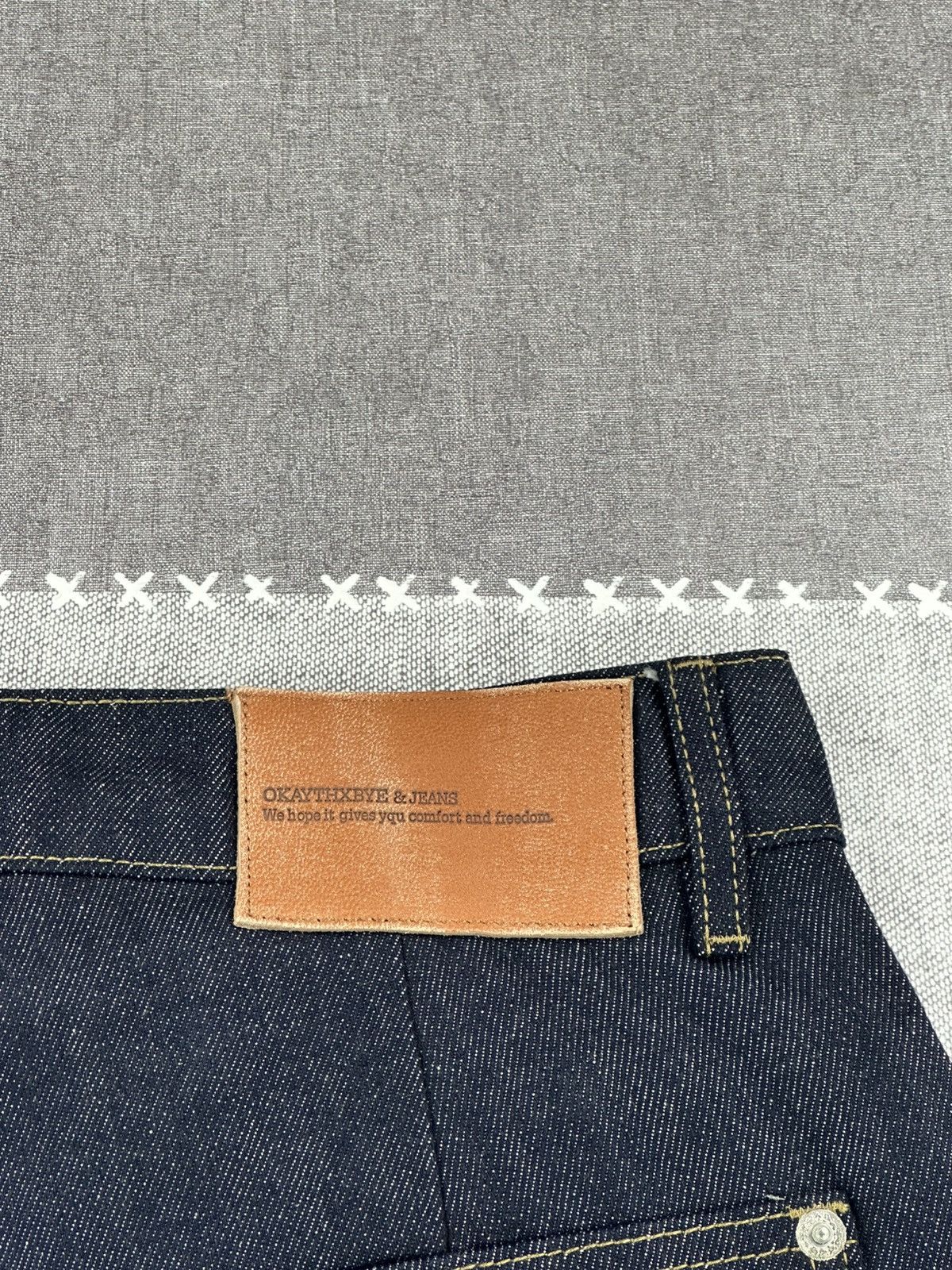 Other OkaythxBye Jeans Double Knee Raw Denim 13oz Selvedge S Size US 30 / EU 46 - 13 Thumbnail