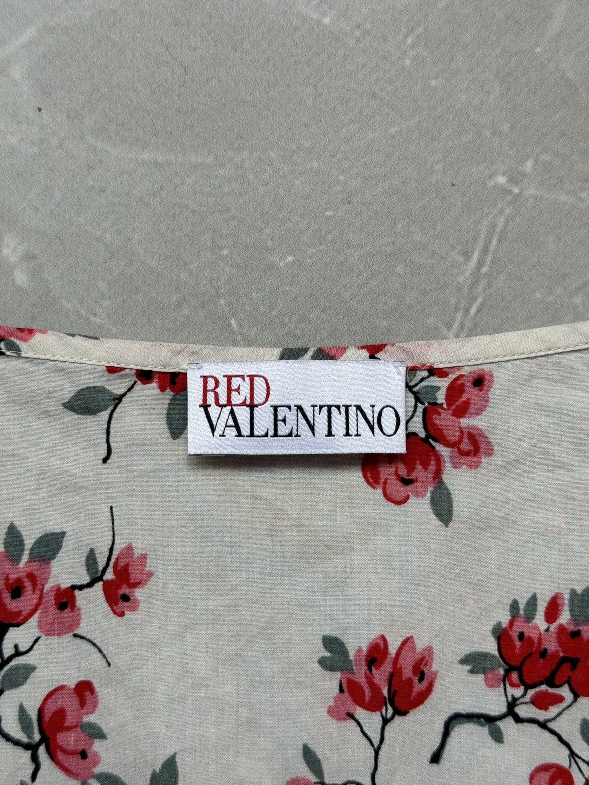RED Valentino RED Valentino Cotton Floral Dress Cherry Blossoms Print Size S / US 4 / IT 40 - 17 Thumbnail