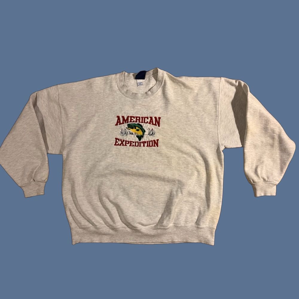 Vintage VINTAGE Oarsman 913 American Expedition Fishing Sweatshirt Shirt Mens 2XL Grey Size US XXL / EU 58 / 5 - 1 Thumbnail