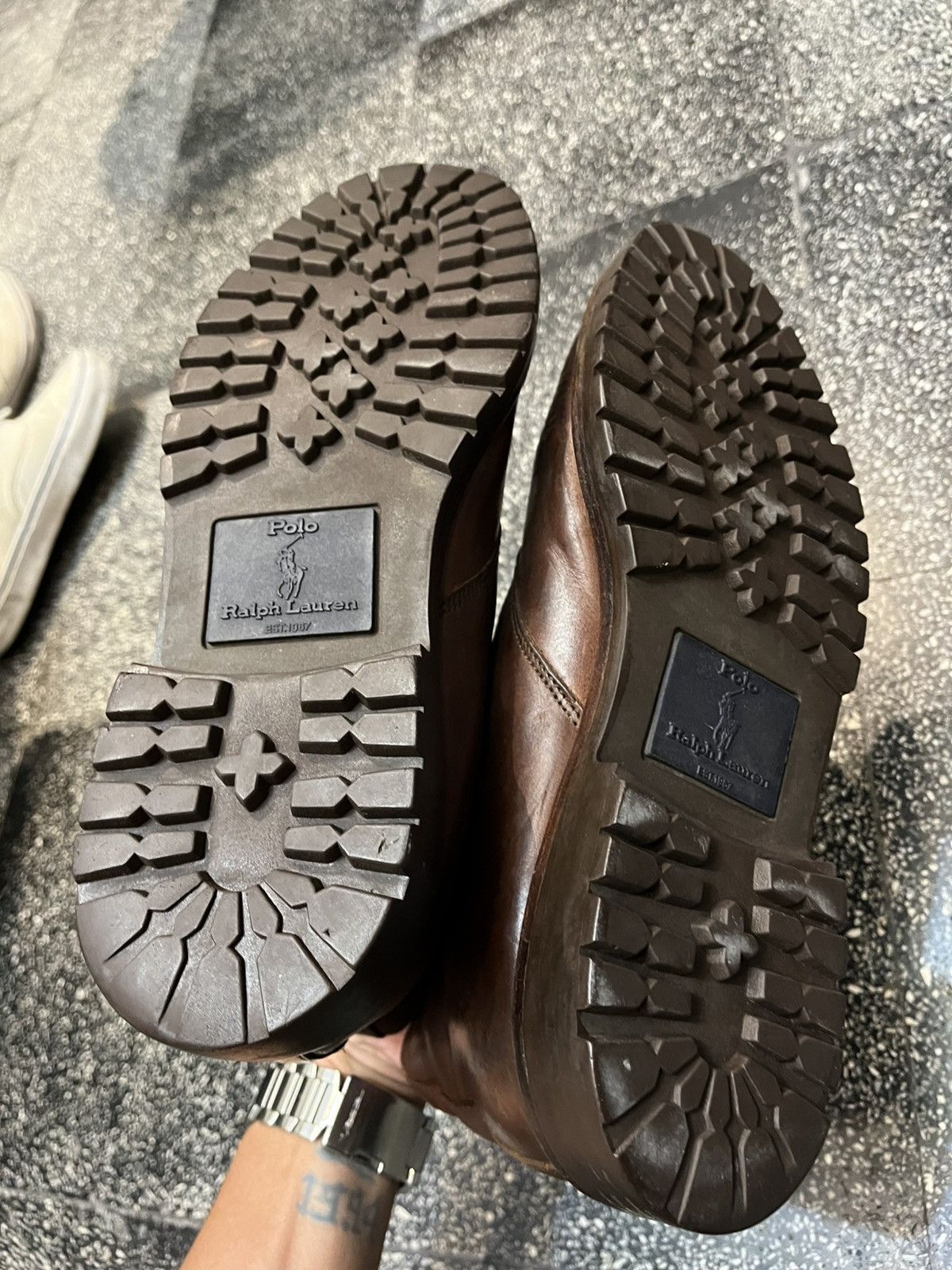 Polo Ralph Lauren Ralph Lauren RRL Army Bex Sole Boots Leather Chuka Brown Size US 8.5 / EU 41-42 - 4 Thumbnail