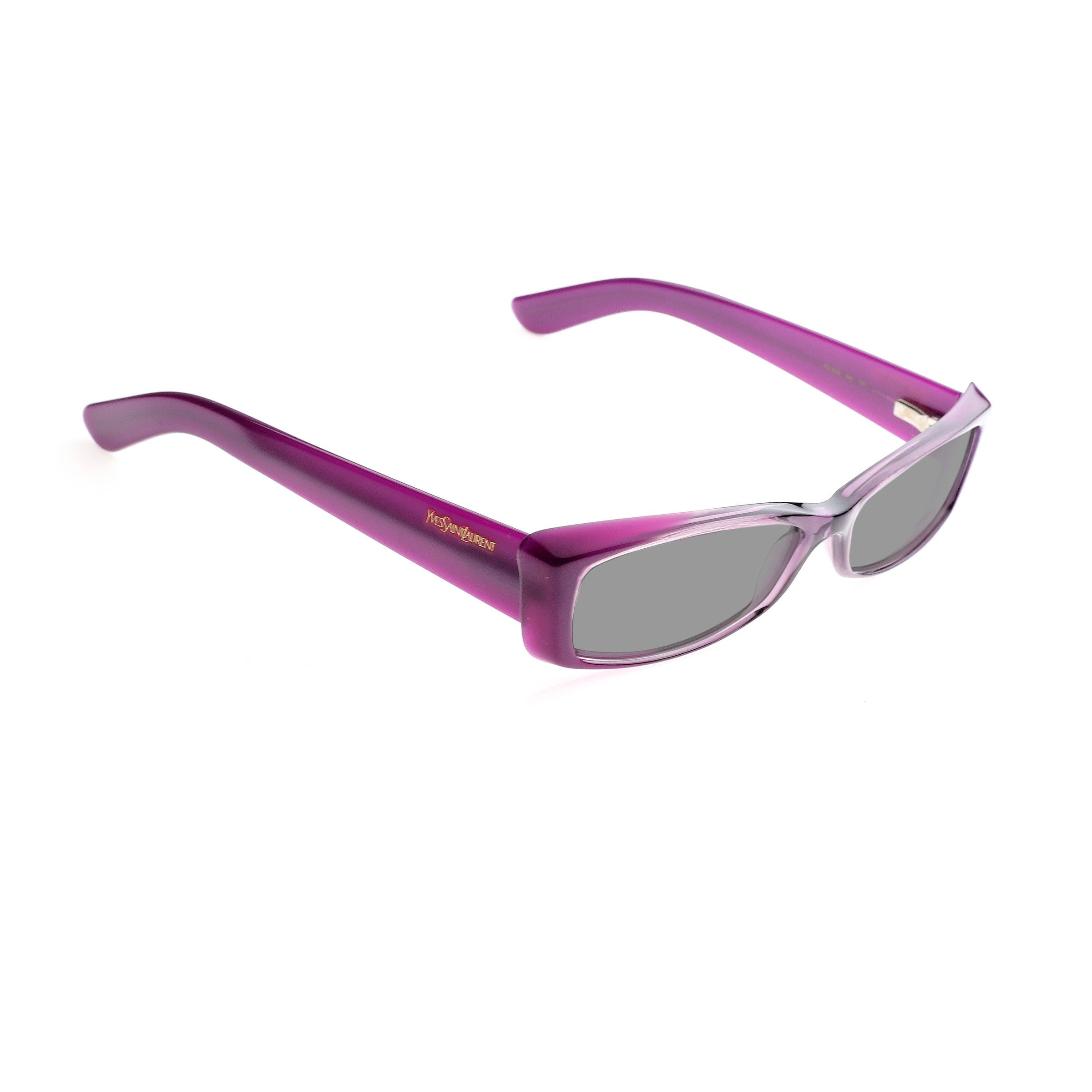 Yves Saint Laurent Yves Saint Laurent '00 Cat-Eye Purple Sunglasses Size ONE SIZE - 1 Thumbnail