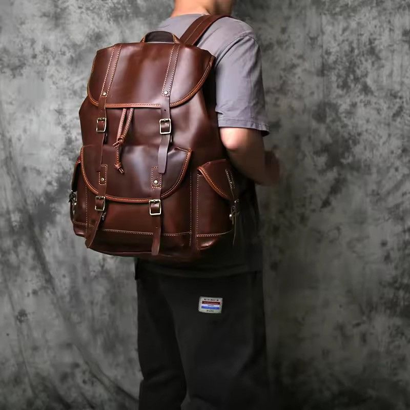 Genuine Leather Vintage Genuine Leather Backpack Size ONE SIZE - 10 Thumbnail
