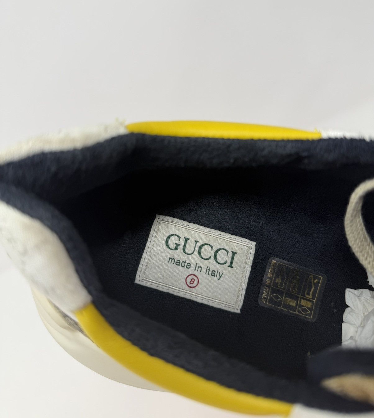 Gucci Gucci Rhyton GG Beige White Yellow Sneaker Size US 9 / EU 42 - 7 Thumbnail