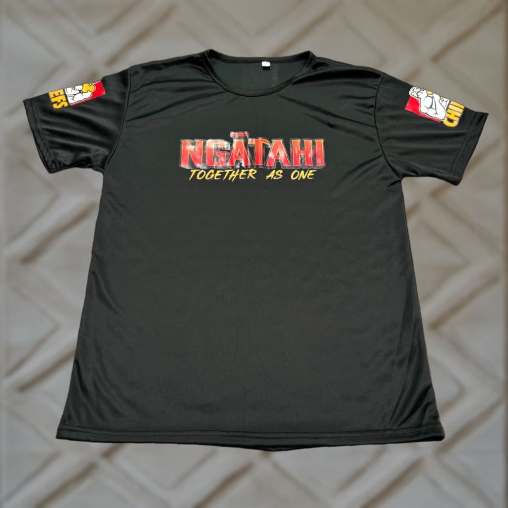 Hamilton Hamilton's Chiefs Ngatahi Rugby Graphic T-Shirt Mens Large Black Crew Neck Tee Size US L / EU 52-54 / 3 - 1 Thumbnail