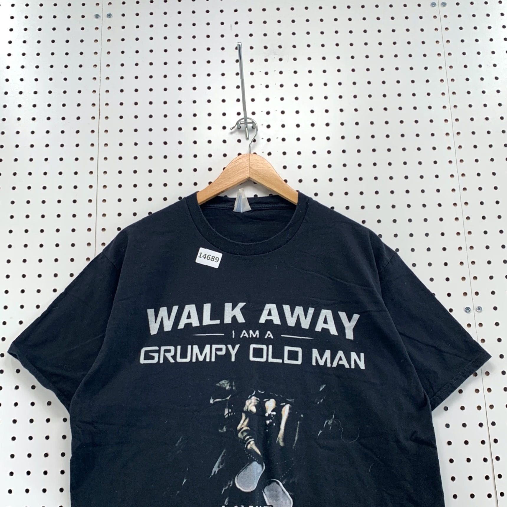 Port & Company VINTAGE Funny Grumpy Grandpa Shirt Mens XL Black Funny Quote Short Sleeve Size US XL / EU 56 / 4 - 5 Thumbnail