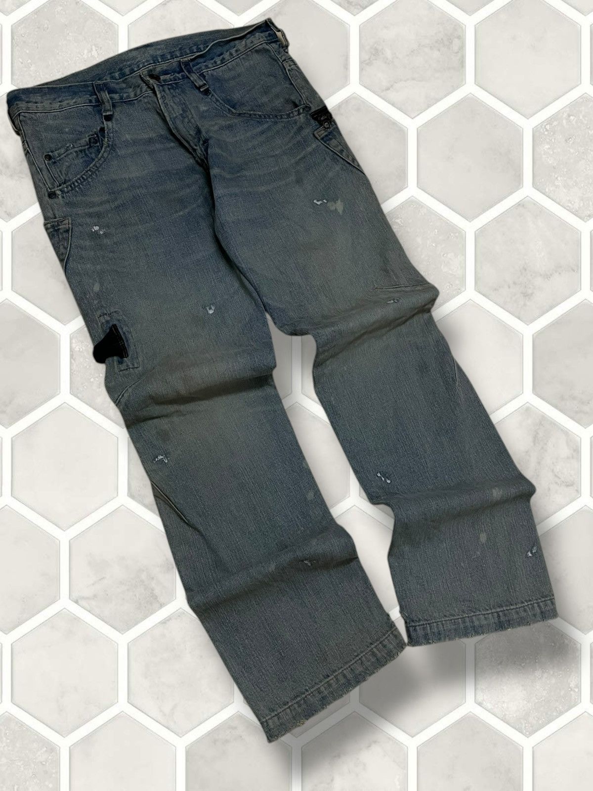 Tornado Mart Vintage Original Designer Japan RNA Punk Mudwash Denim Size US 31 - 2 Thumbnail