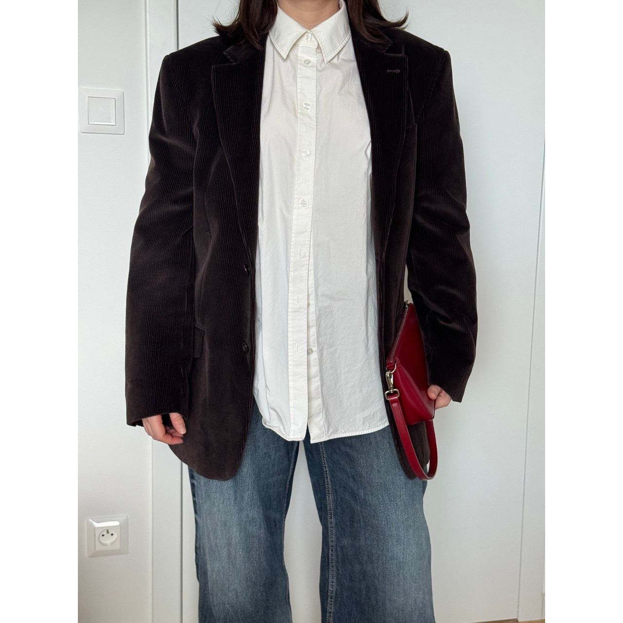 Vintage Velvet blazer chocolate brown Size M / US 6-8 / IT 42-44 - 1 Thumbnail