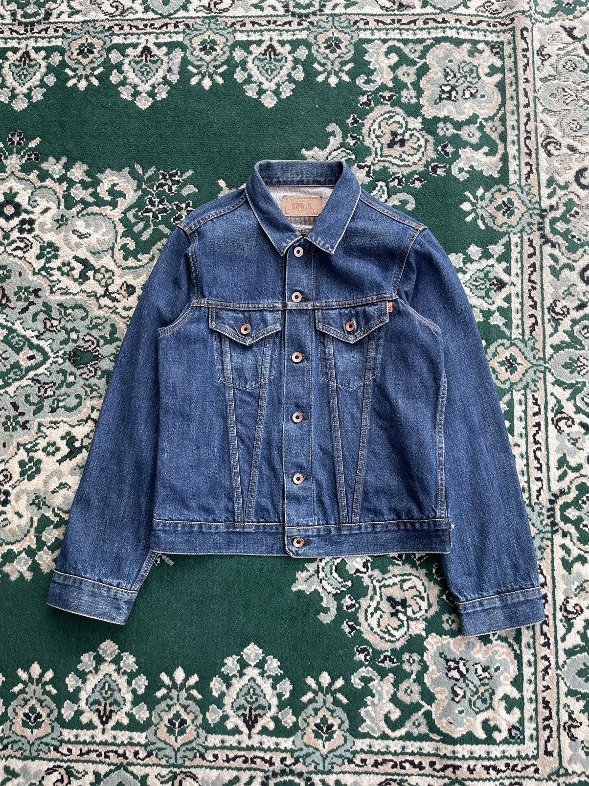 Edwin × Japanese Brand Edwin 5550 truker jacket redline selvedge Size US L / EU 52-54 / 3 - 1 Thumbnail