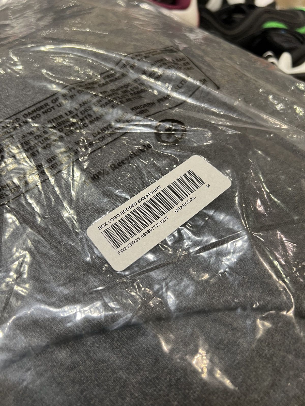 Supreme Supreme charcoal box logo hoodie Size US M / EU 48-50 / 2 - 5 Thumbnail