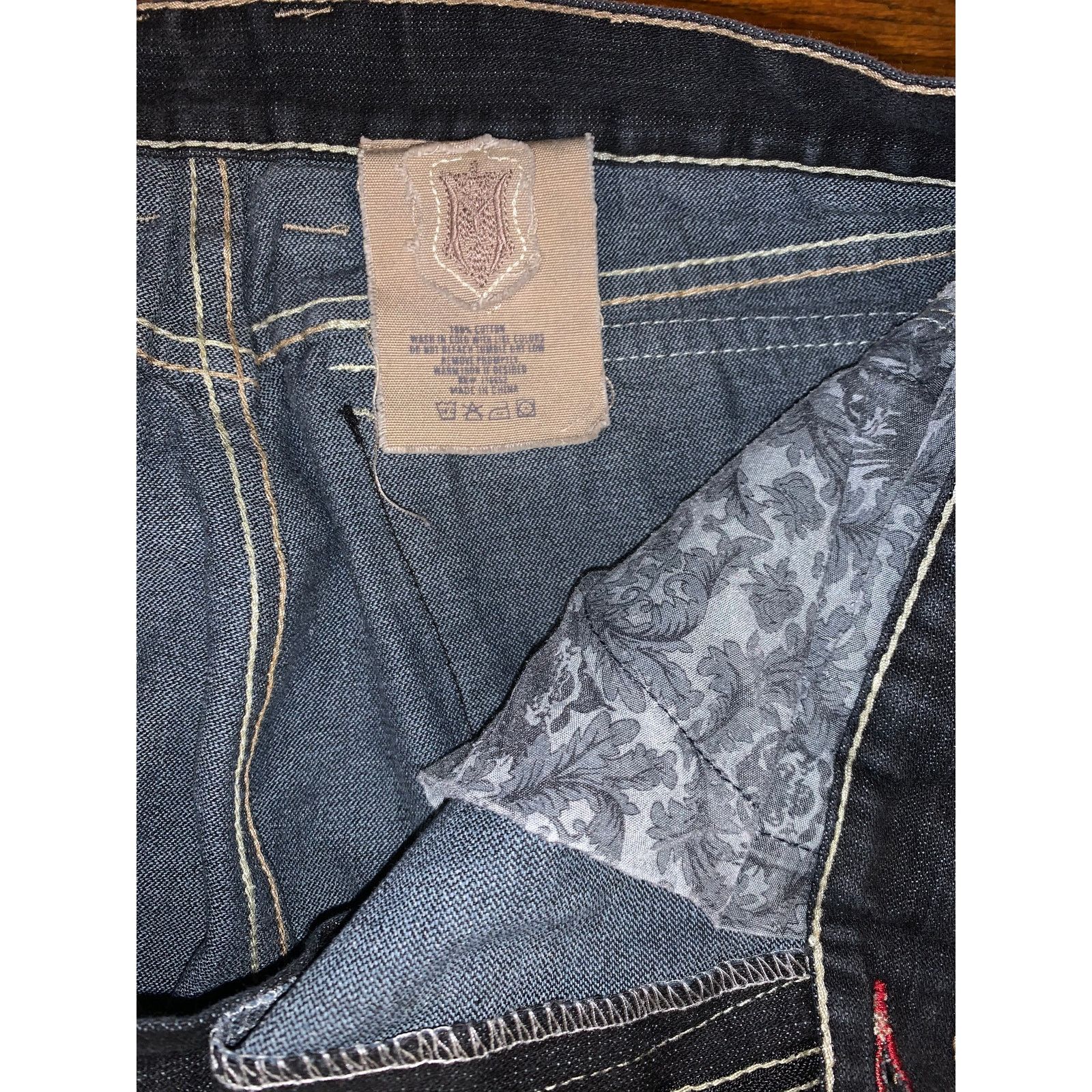 Monarchy Vintage Monarchy Distressed Jeans 34 Cropped Flare Size US 33 - 10 Thumbnail