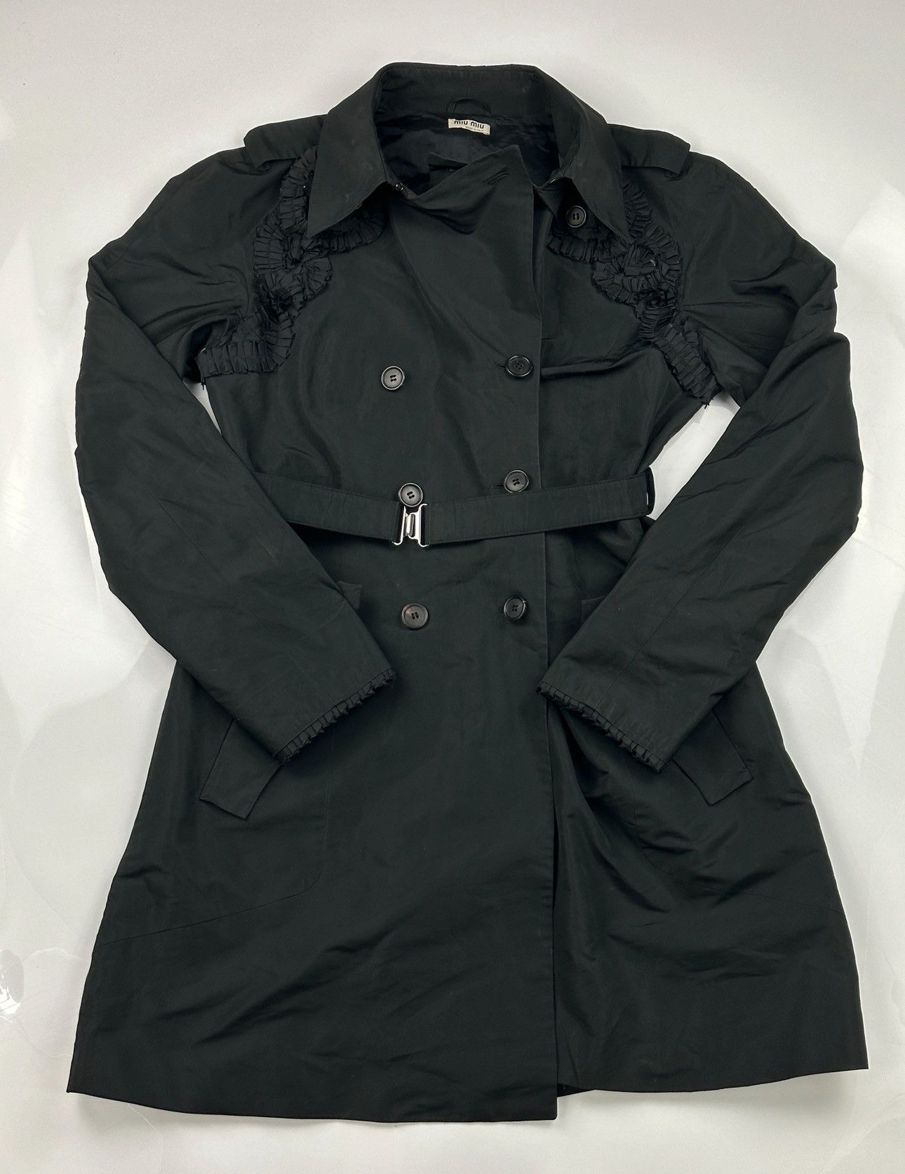 Miu Miu Miu Miu Black Trench Size M / US 6-8 / IT 42-44 - 1 Thumbnail
