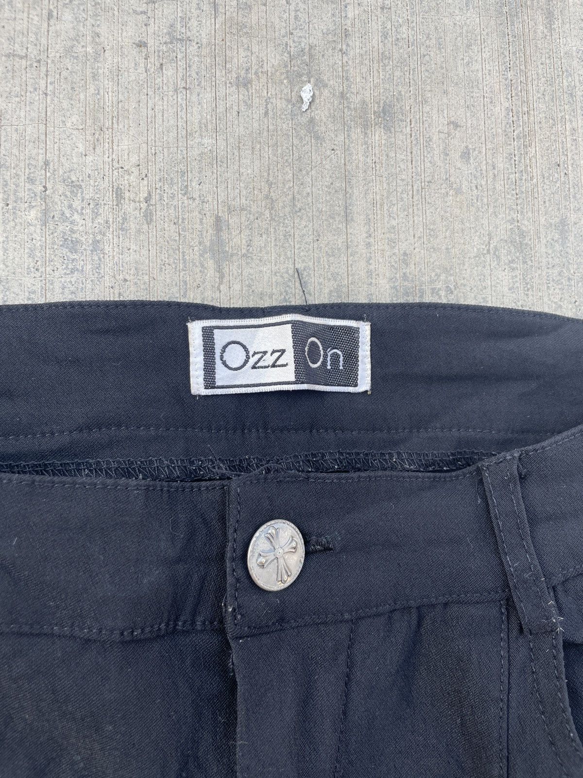 Japanese Brand 2000s JAPANESE BRAND OZZ ON BONDAGE FLARE PANTS PUNK ARCHIVE Size 26" / US 2 / IT 38 - 4 Thumbnail