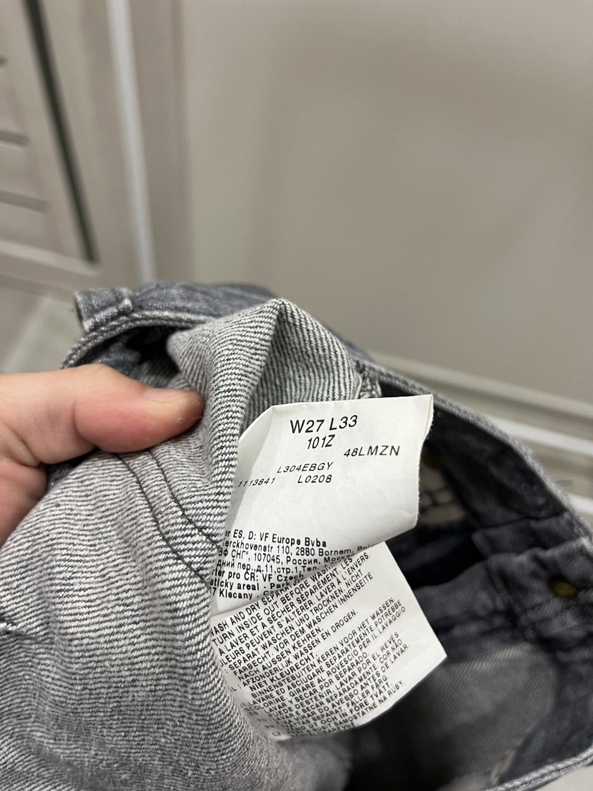 Lee Vintage 90s Lee Jeans Gray Y2K Straight Slim Streetwear Size US 28 / EU 44 - 6 Thumbnail
