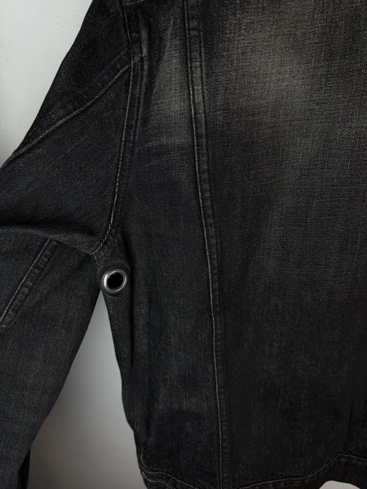 Yves Saint Laurent Tom Ford YSL Denim Jacket Black Italy Size US M / EU 48-50 / 2 - 12 Thumbnail