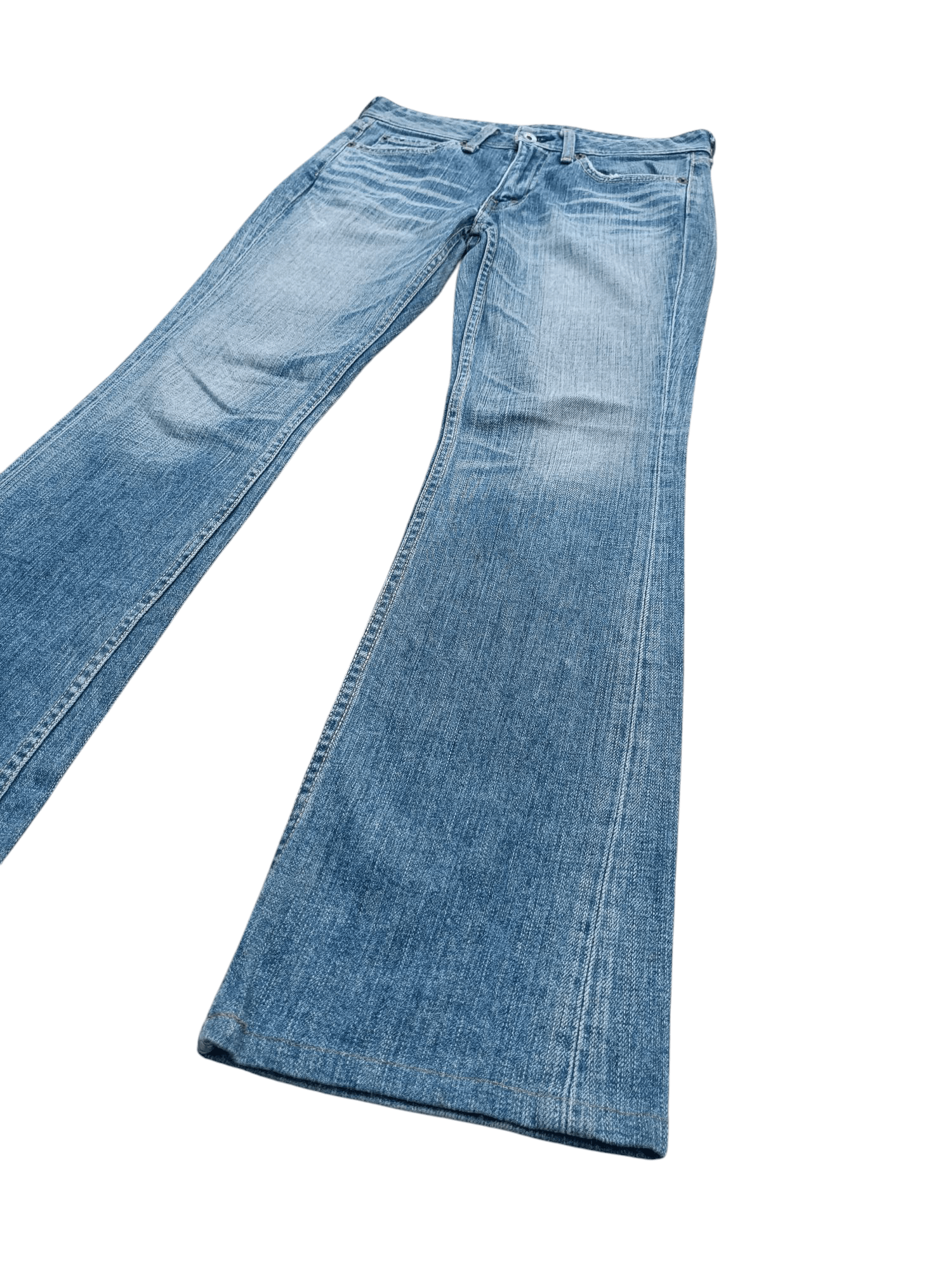 Levi's × Levi's Vintage Clothing VINTAGE 80s Levis Flare Jeans Boot Cut Faded Denim E215 Size US 30 / EU 46 - 2 Thumbnail