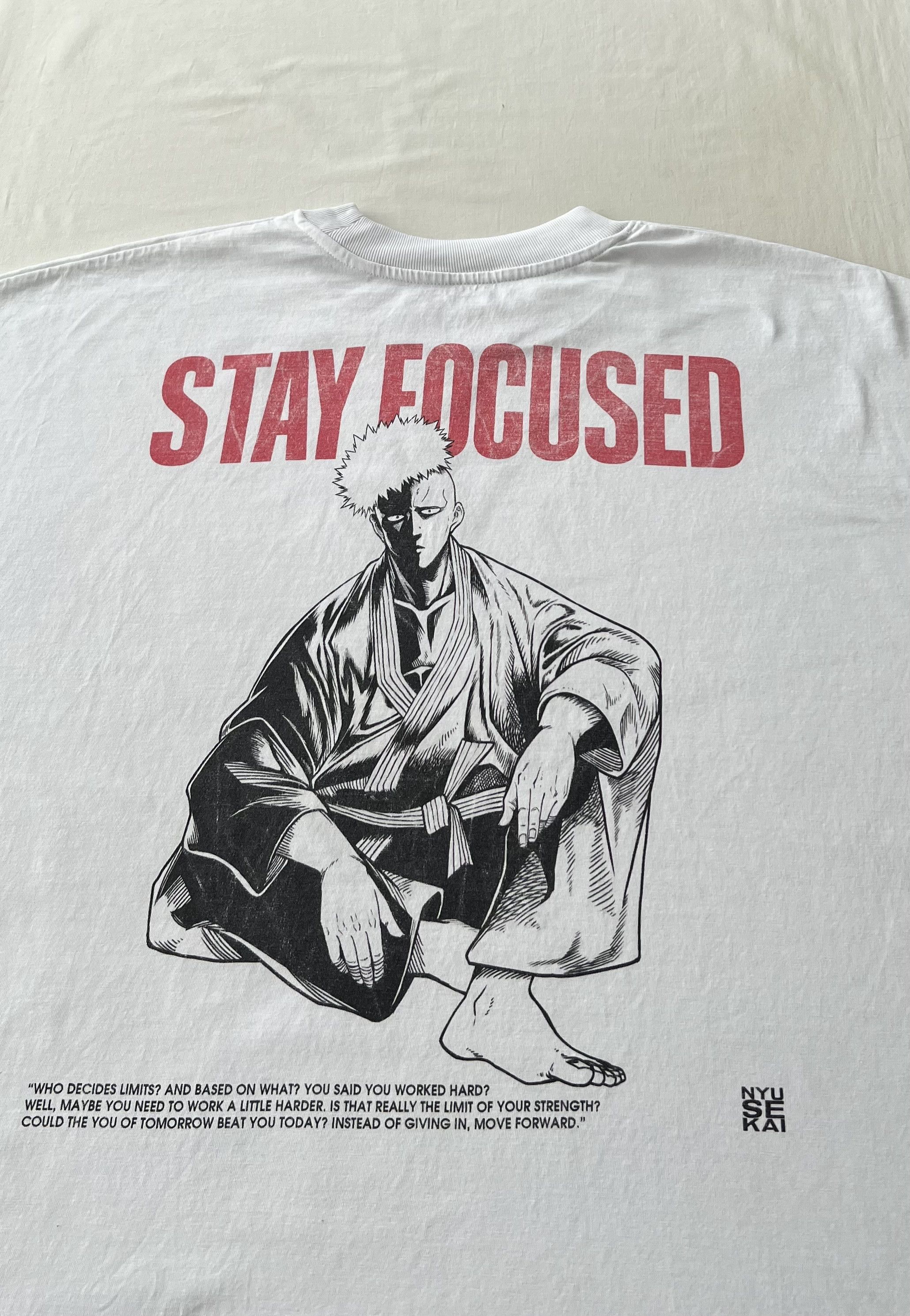 Anime One Punch Man Saitama Anime Manga White T-shirt Size US L / EU 52-54 / 3 - 16 Thumbnail