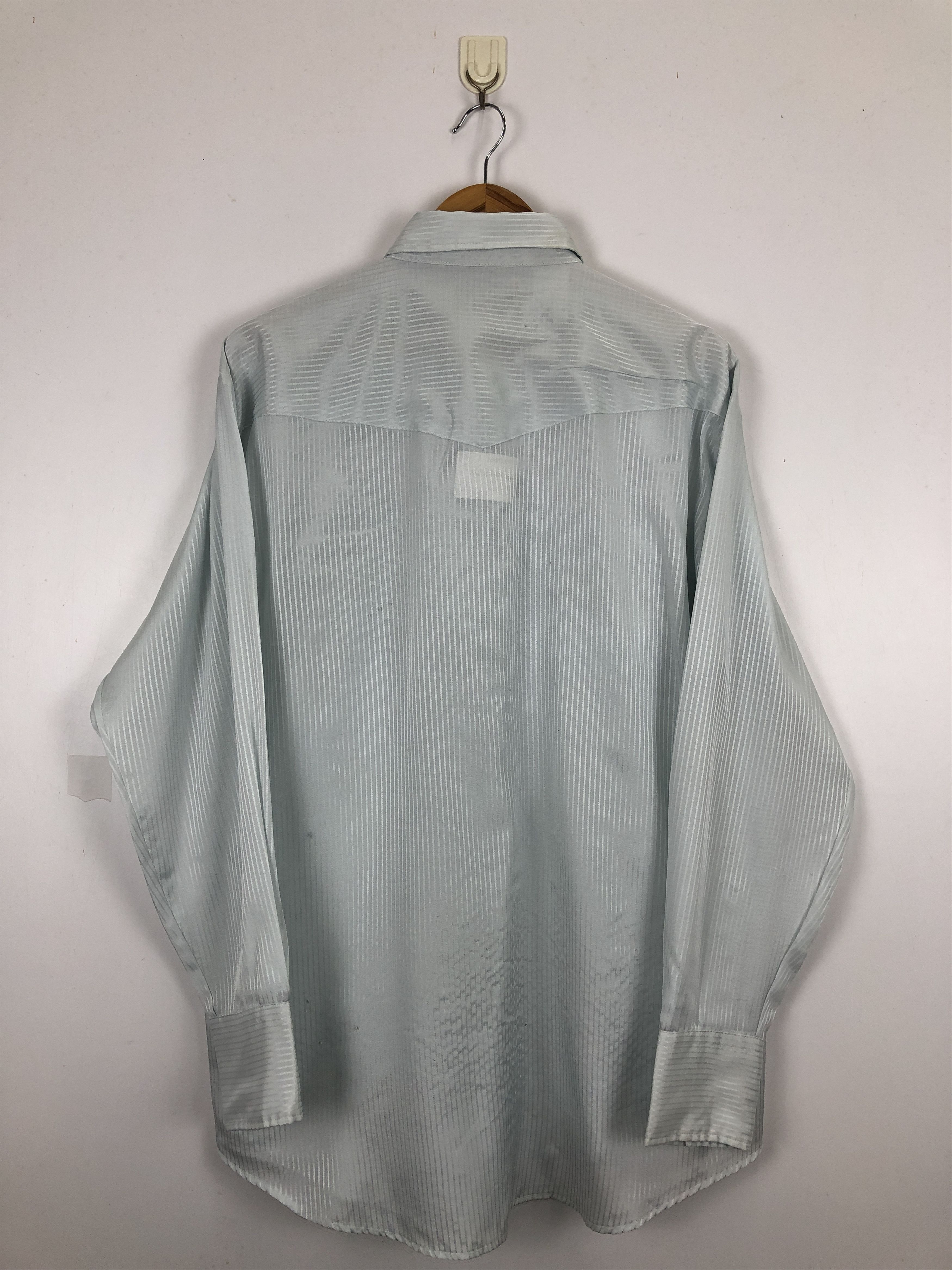 Japanese Brand × Vintage Vintage 80s Striped Western Shirt TA0461 Size US XL / EU 56 / 4 - 3 Thumbnail