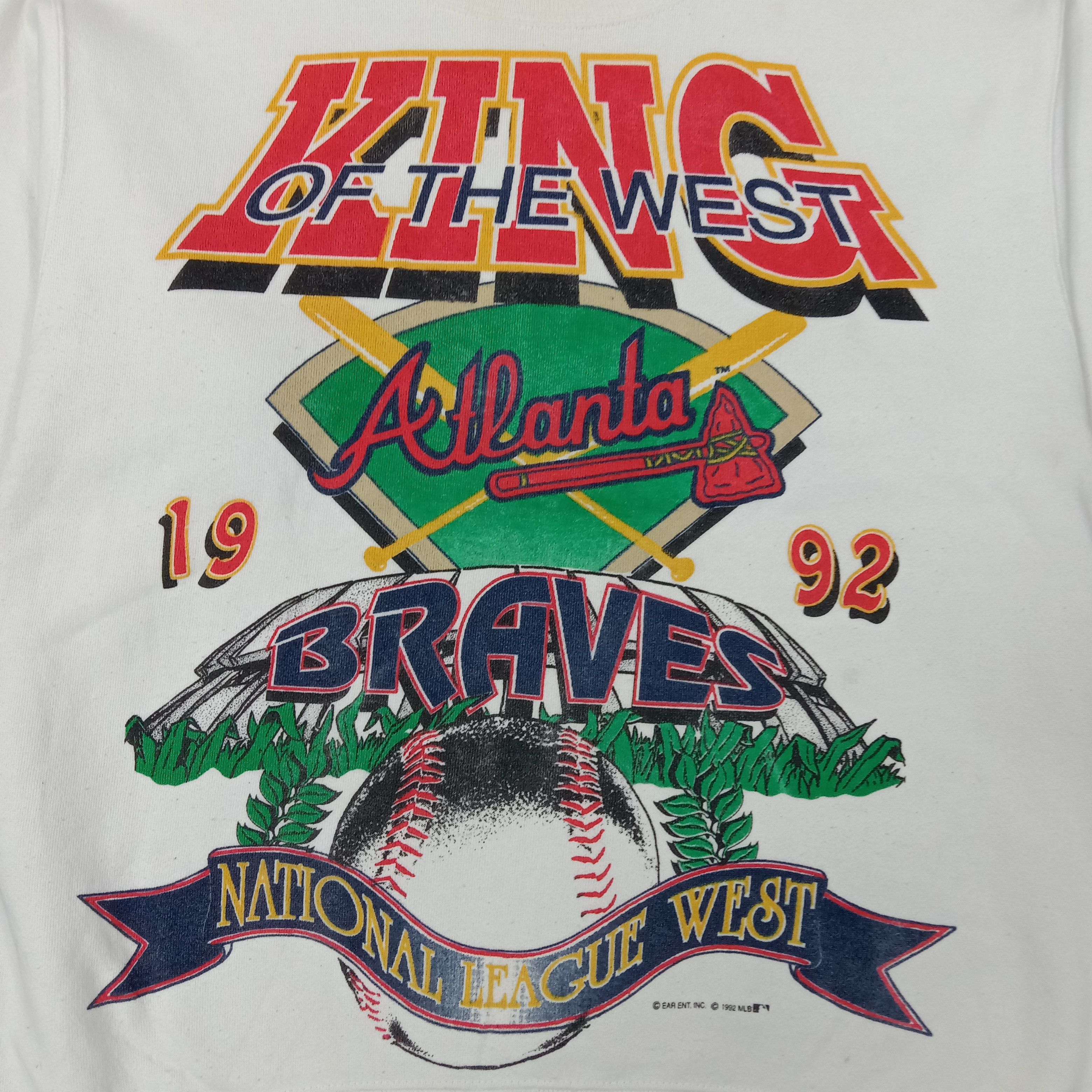 MLB Atlanta Braves KING OF THE WEST American Sweatshirt C255N7 Size US M / EU 48-50 / 2 - 2 Thumbnail