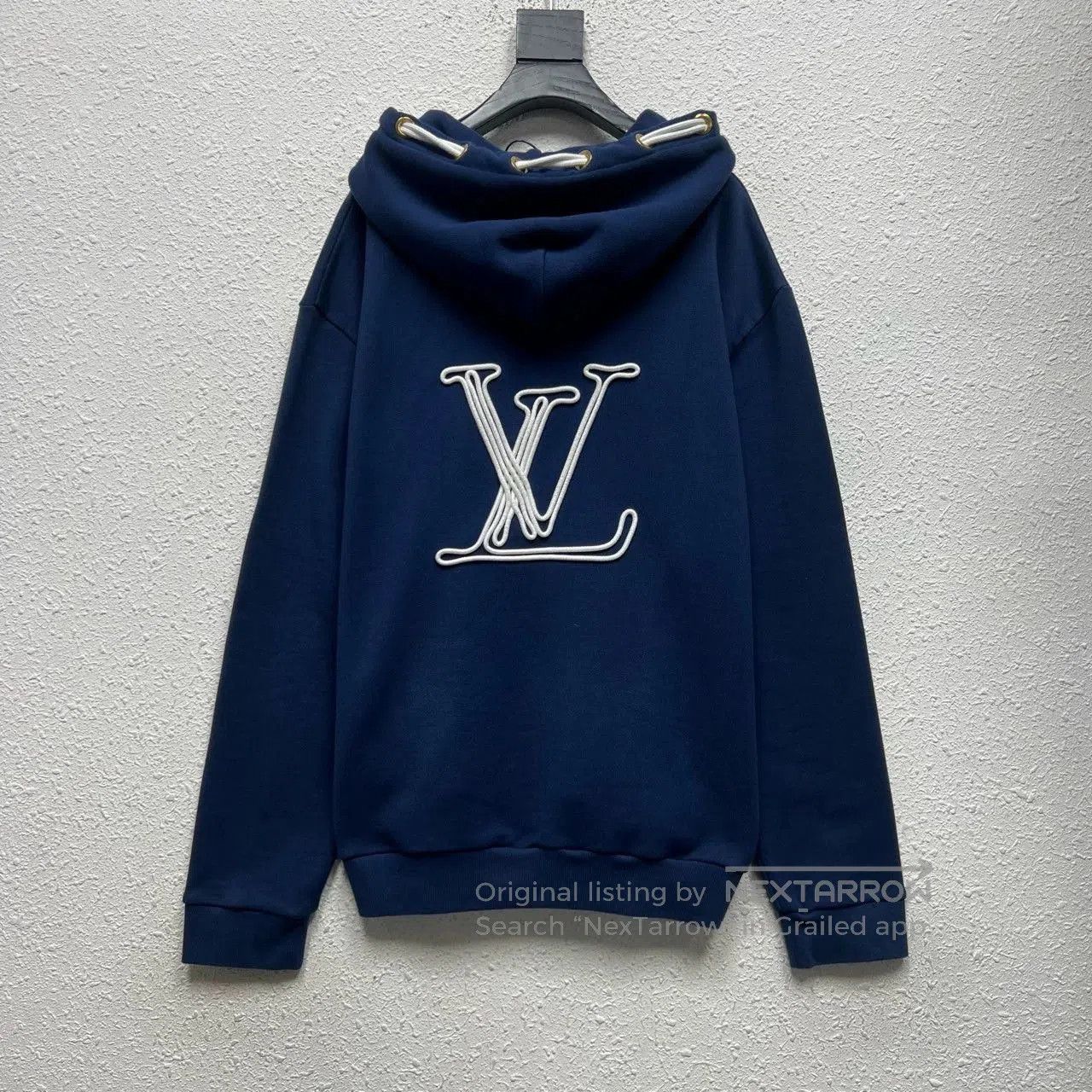 Louis Vuitton louis vuitton blue hoodie with logo. Size US XL / EU 56 / 4 - 2 Thumbnail