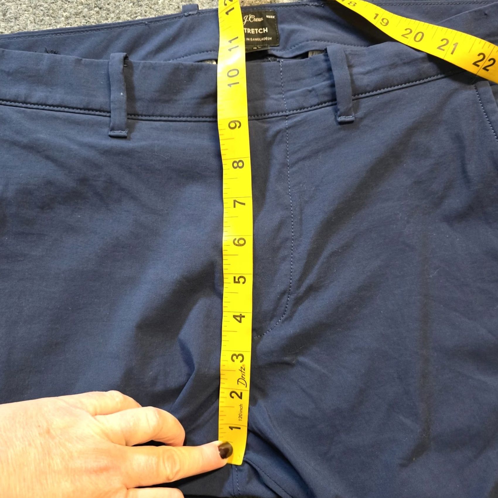 J.Crew J.CREW Pants Mens Size 31x26 Blue Stretch Performance Commuter Tech Golf Casual Slim Tapered Flat Front Cotton Machine Washable Regular Waist 34 Inos? Size US 31 - 7 Thumbnail