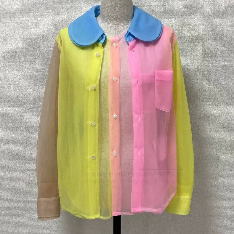 Comme des Garcons Comme Des Garcons Three-layer Perspective Round Neck Shirt Size XS / US 0-2 / IT 36-38 - 1 Thumbnail