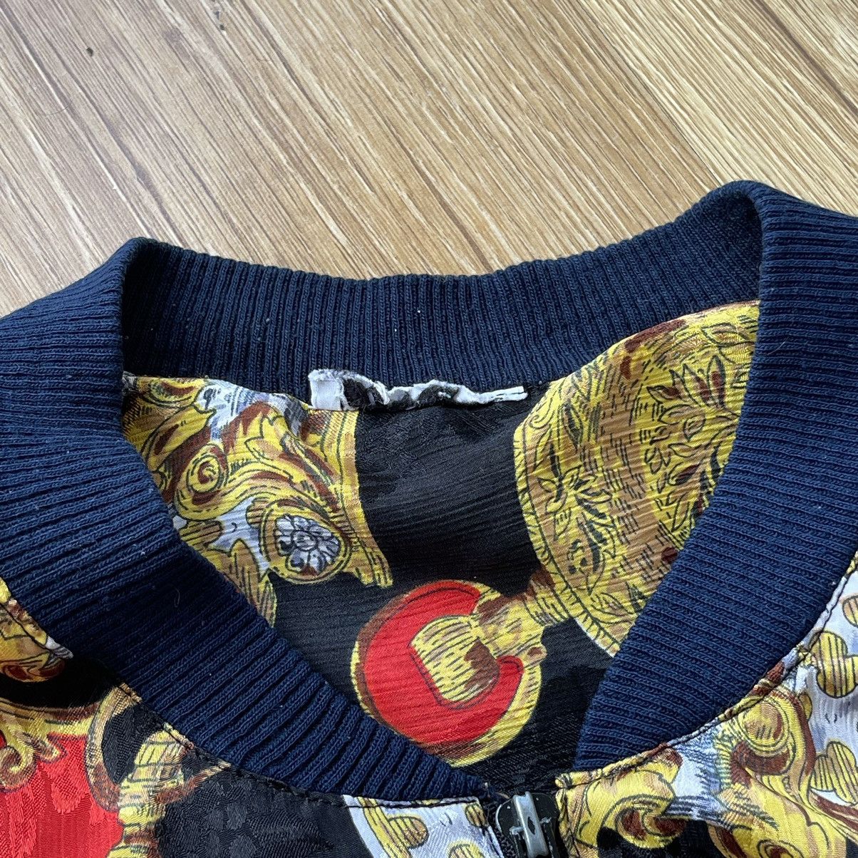 Vintage Vintage 80s Clock Pattern Zip Up Jacket Versace Style Size US M / EU 48-50 / 2 - 7 Thumbnail