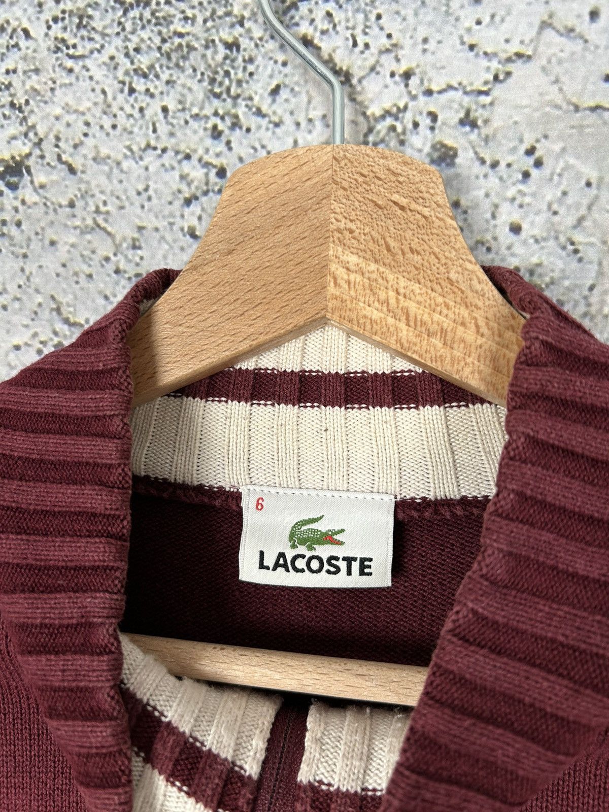 Lacoste Vintage Lacoste Half Zip Sweater 90s Center Logo Size US XL / EU 56 / 4 - 5 Thumbnail
