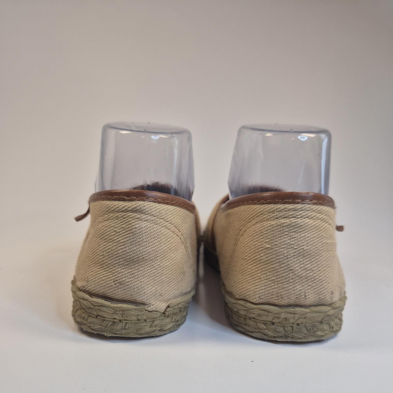 Fossil CORAL Flats Women 5 Burlap Roping Casual Slip Loafers Mocs Size US 5 / IT 35 - 7 Thumbnail
