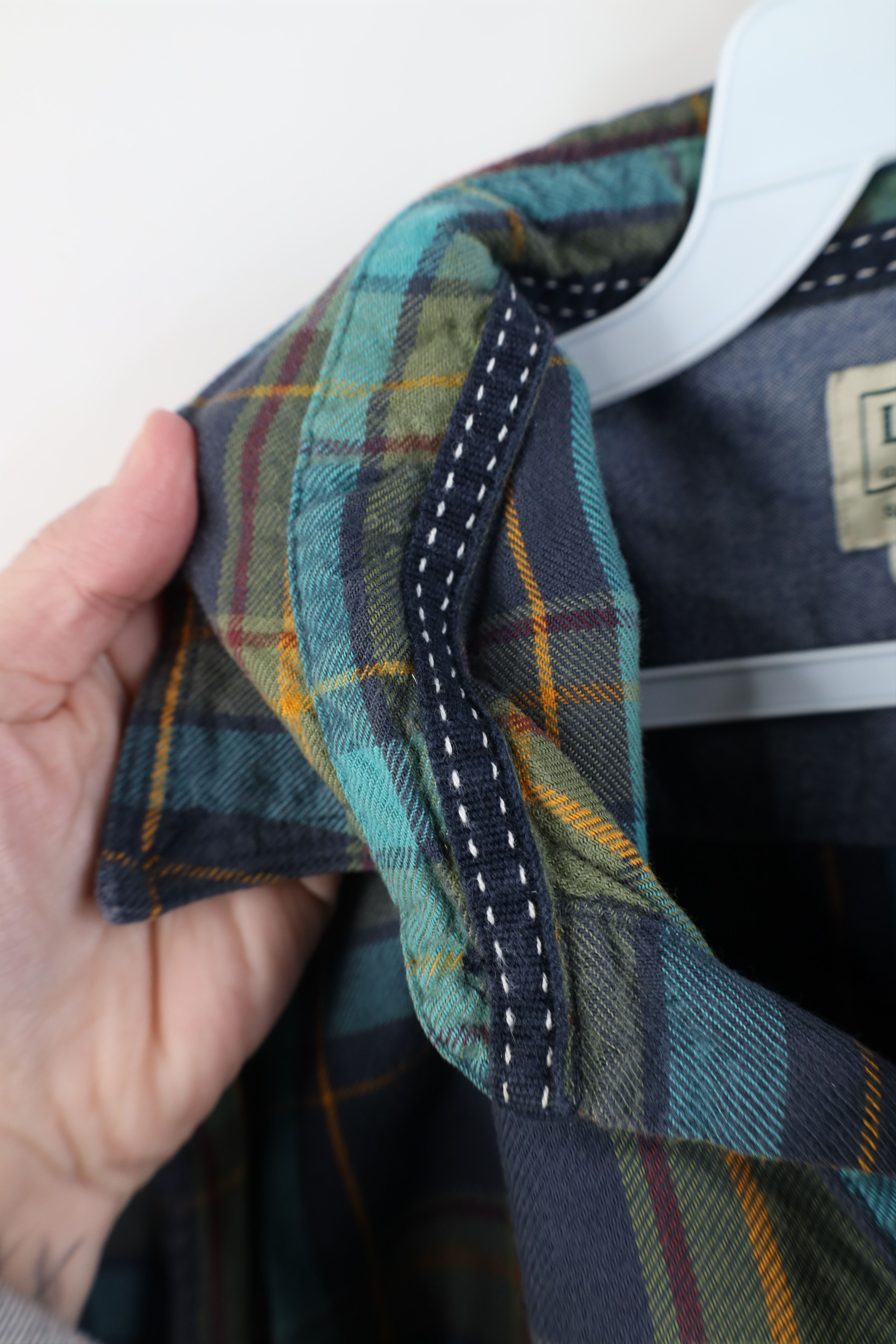 L.L. Bean Vintage LL Bean Slightly Fitted Flannel Button Down Shirt Size US M / EU 48-50 / 2 - 8 Thumbnail