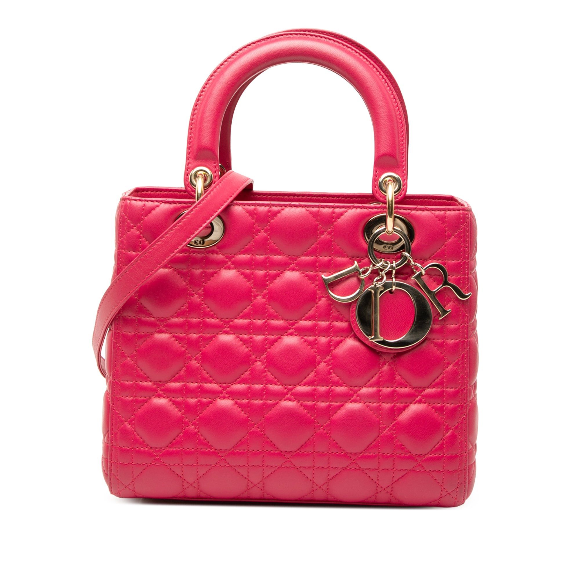Dior Medium Lambskin Cannage Lady Dior Size ONE SIZE - 1 Thumbnail