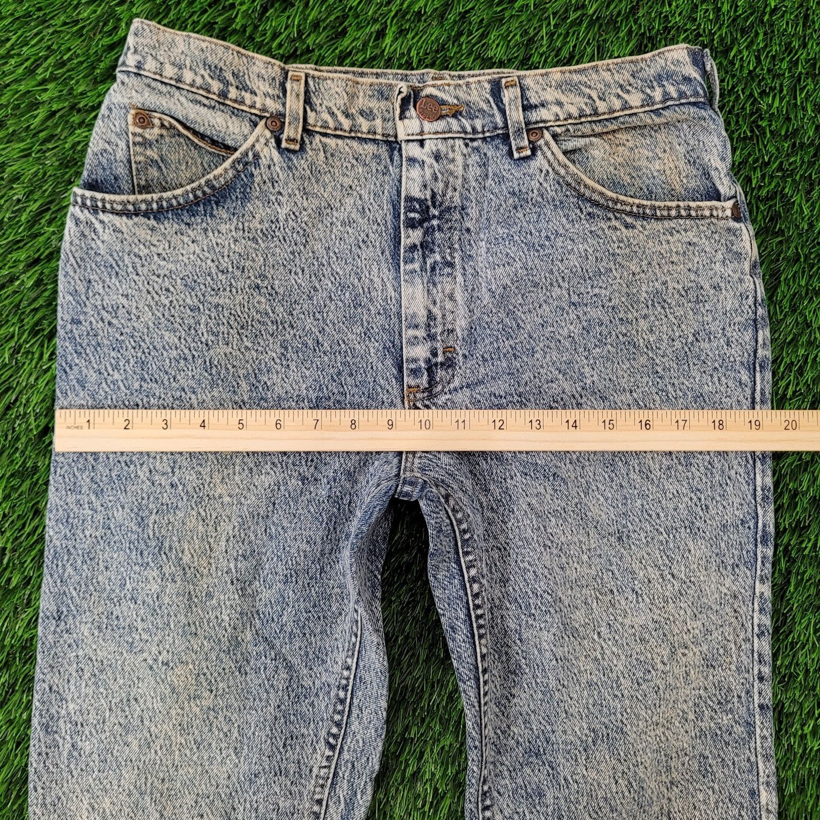 Lee VTG 80s Lee Riders Acid-Wash Jeans 30x30 USA 209-6848 Size US 30 / EU 46 - 14 Thumbnail