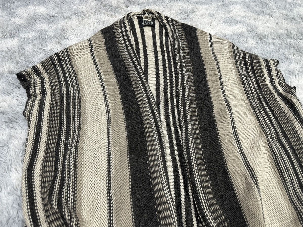 GOA 🔥Y2K Archived Goa Fringed Knitted Poncho Capes Size US XL / EU 56 / 4 - 4 Thumbnail