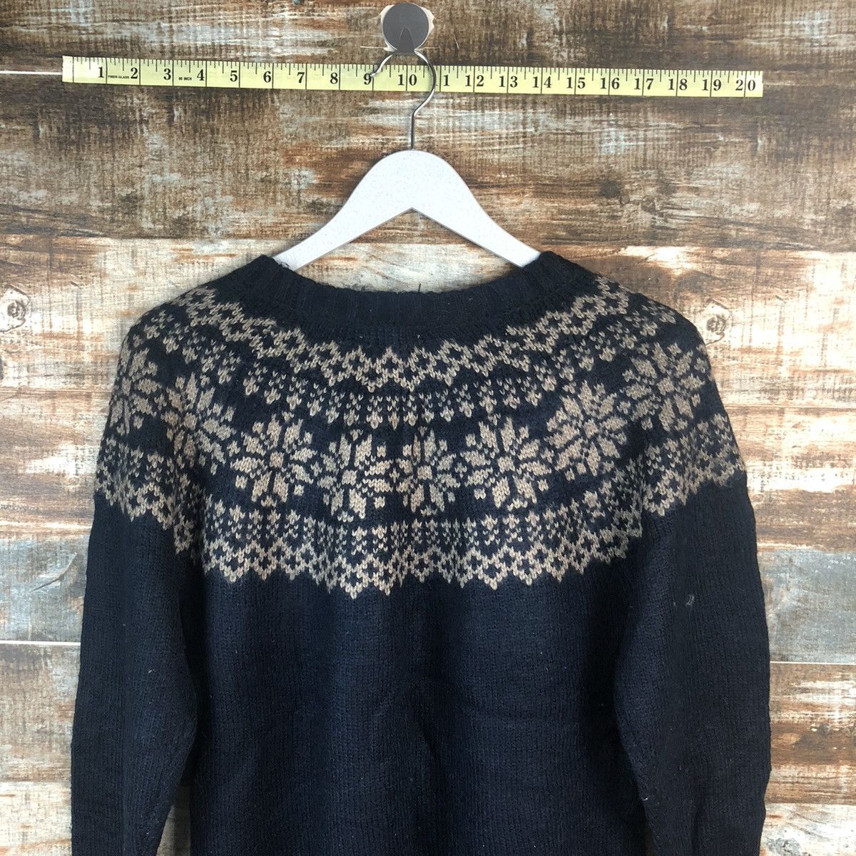 Homespun Knitwear Iso Laine Blue navajo Knitwear #A2270 Size M / US 6-8 / IT 42-44 - 14 Thumbnail