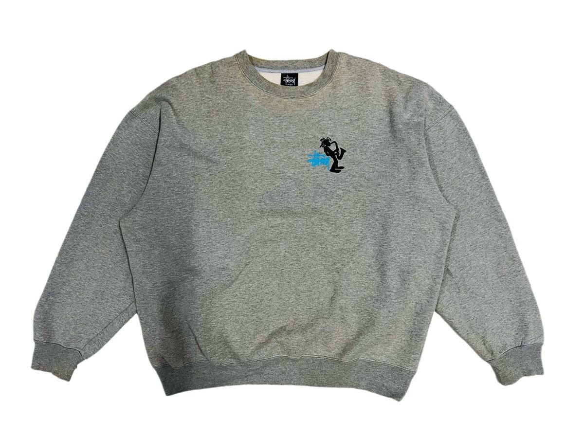 Stussy Vintage Stussy Stick Man Crewneck Sweatshirt Size US L / EU 52-54 / 3 - 4 Thumbnail