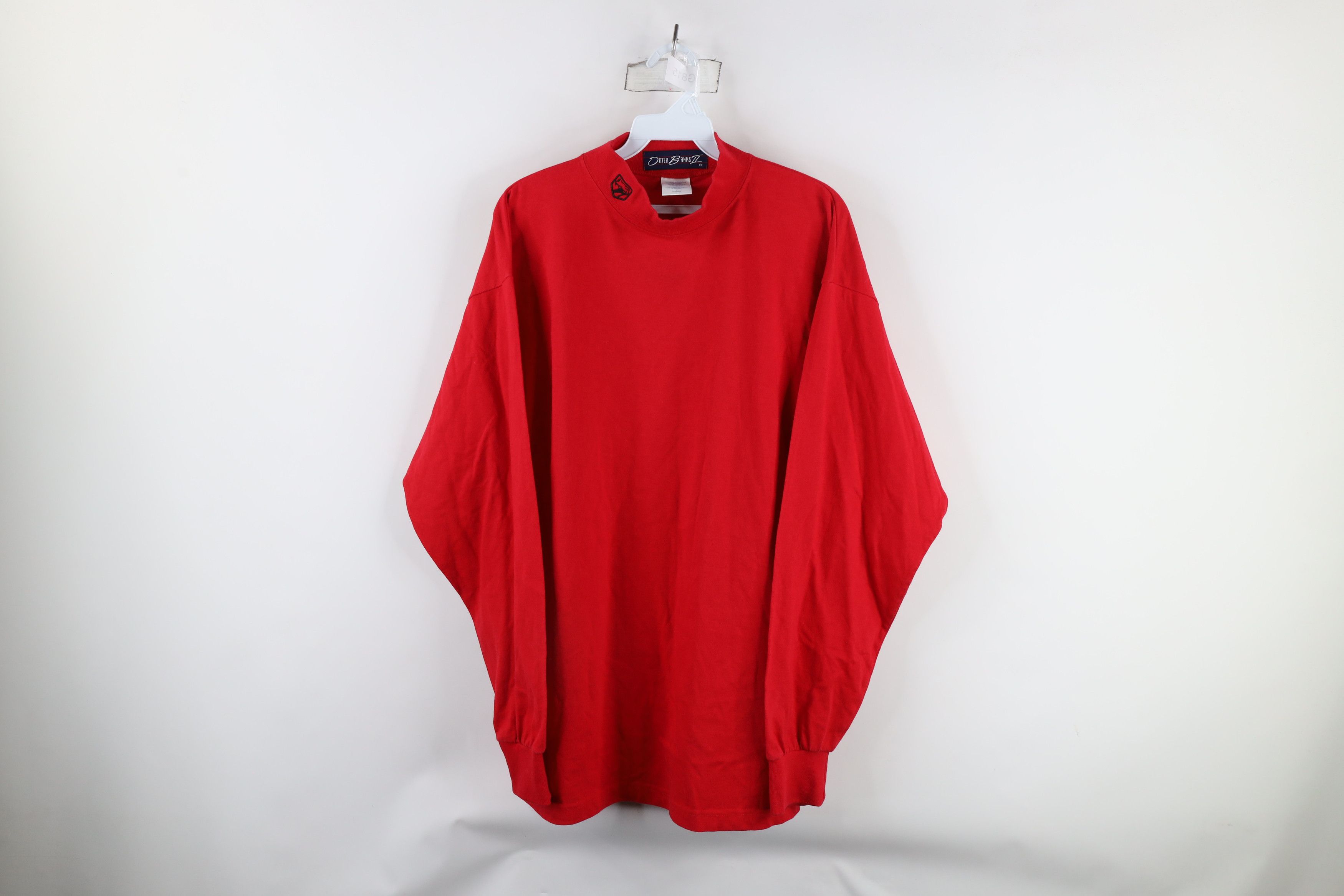 Vintage Vintage 90s Viper Car Mock Neck Long Sleeve T-Shirt Red Size US L / EU 52-54 / 3 - 1 Thumbnail