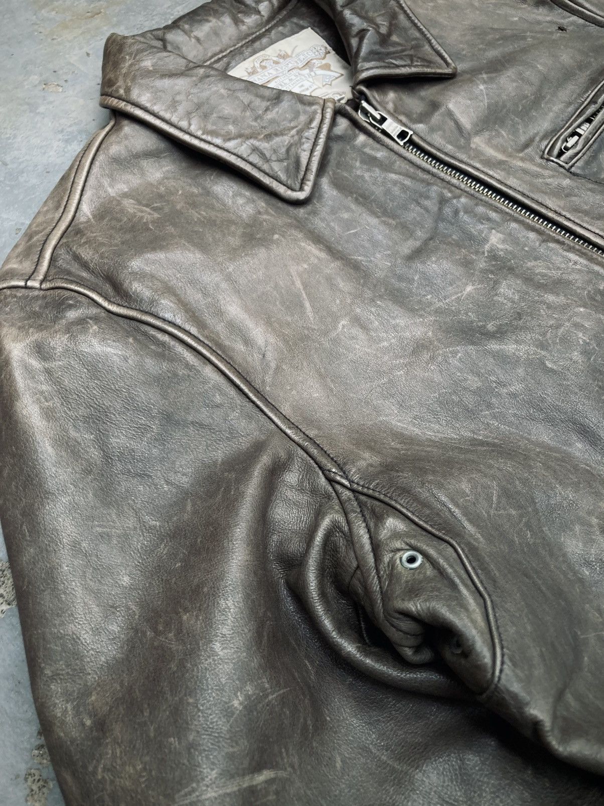 Banana Republic Vintage Banana Republic Leather Flight Jacket Size US S / EU 44-46 / 1 - 8 Thumbnail