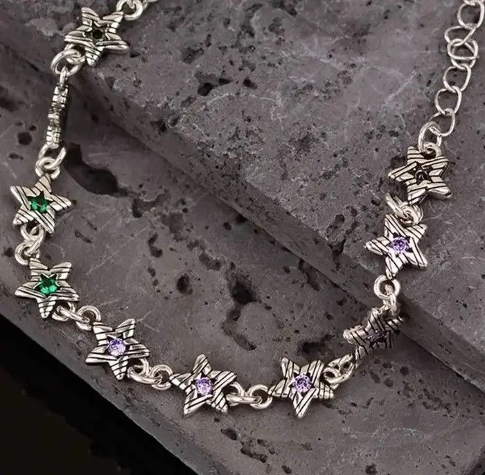 Jewelry Stars Zircons Chain Bracelets Size ONE SIZE - 3 Thumbnail