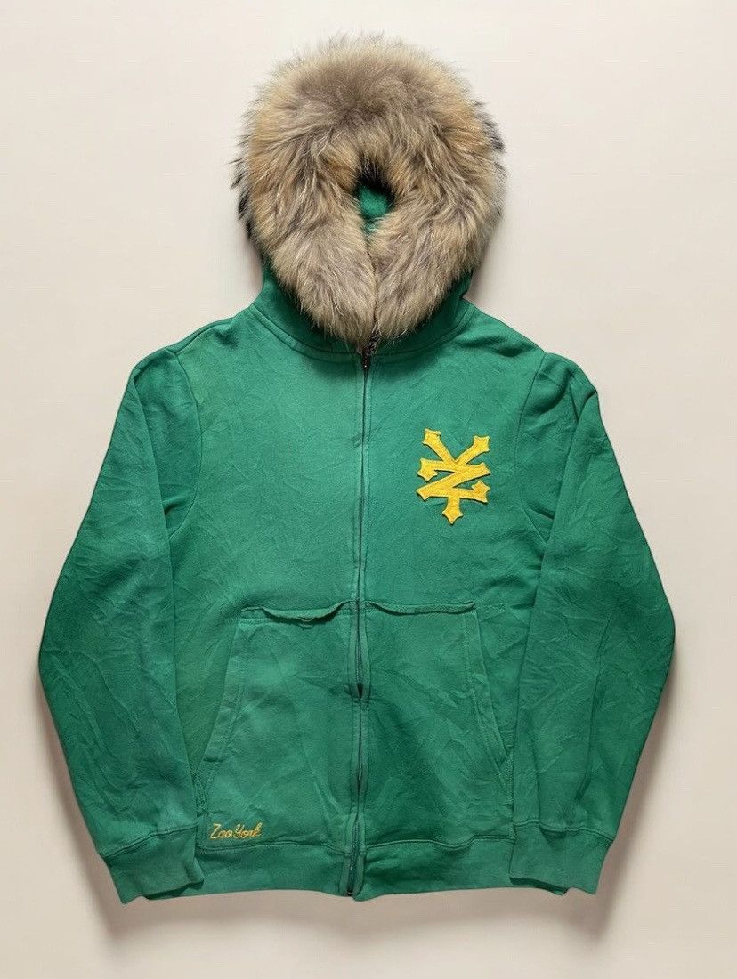 Vintage goa fur zip up hoodie | Grailed