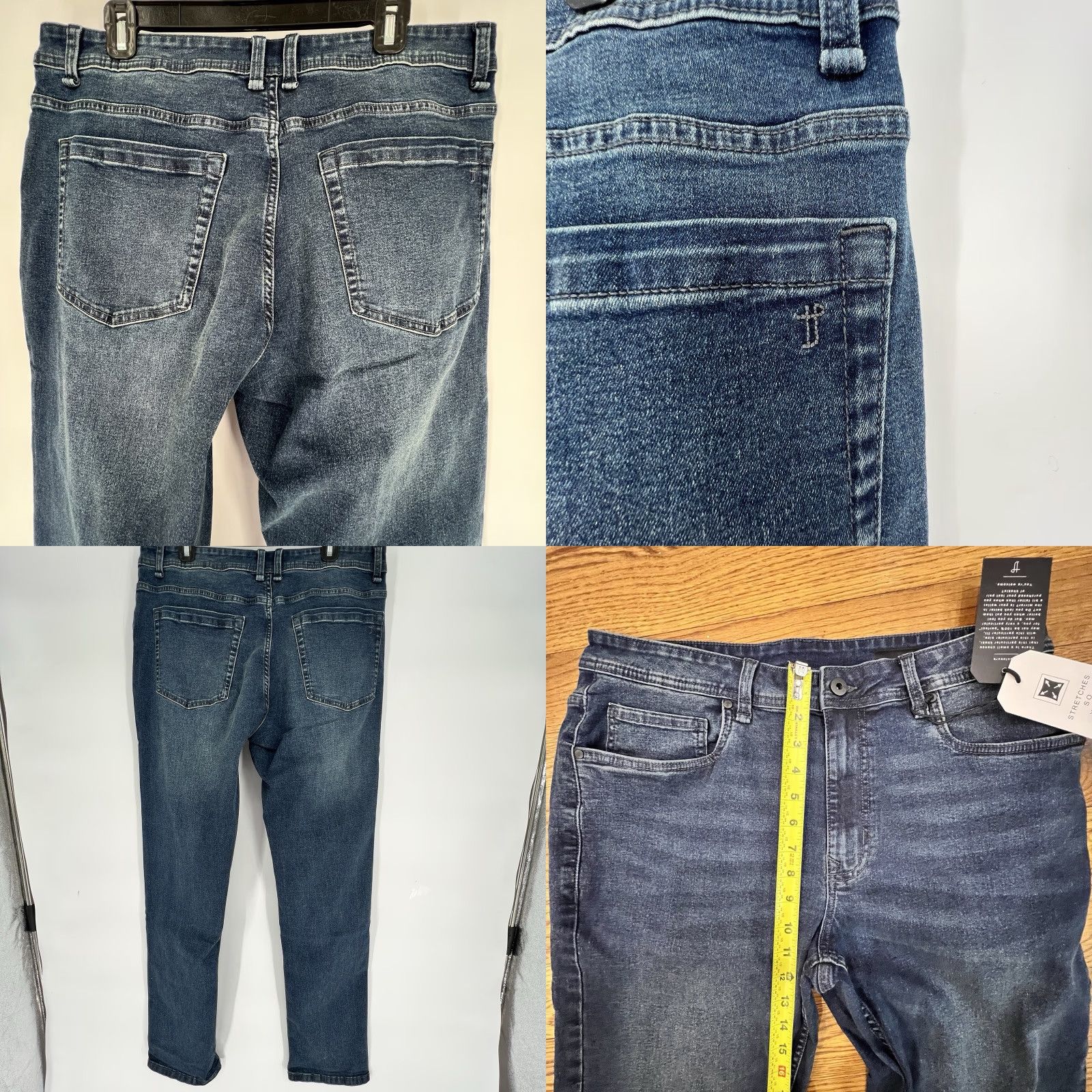Vintage TPJ The Perfect Jean Mens Athletic Fit Jean Size 35 X 34 Blue NWT Size US 35 - 8 Thumbnail