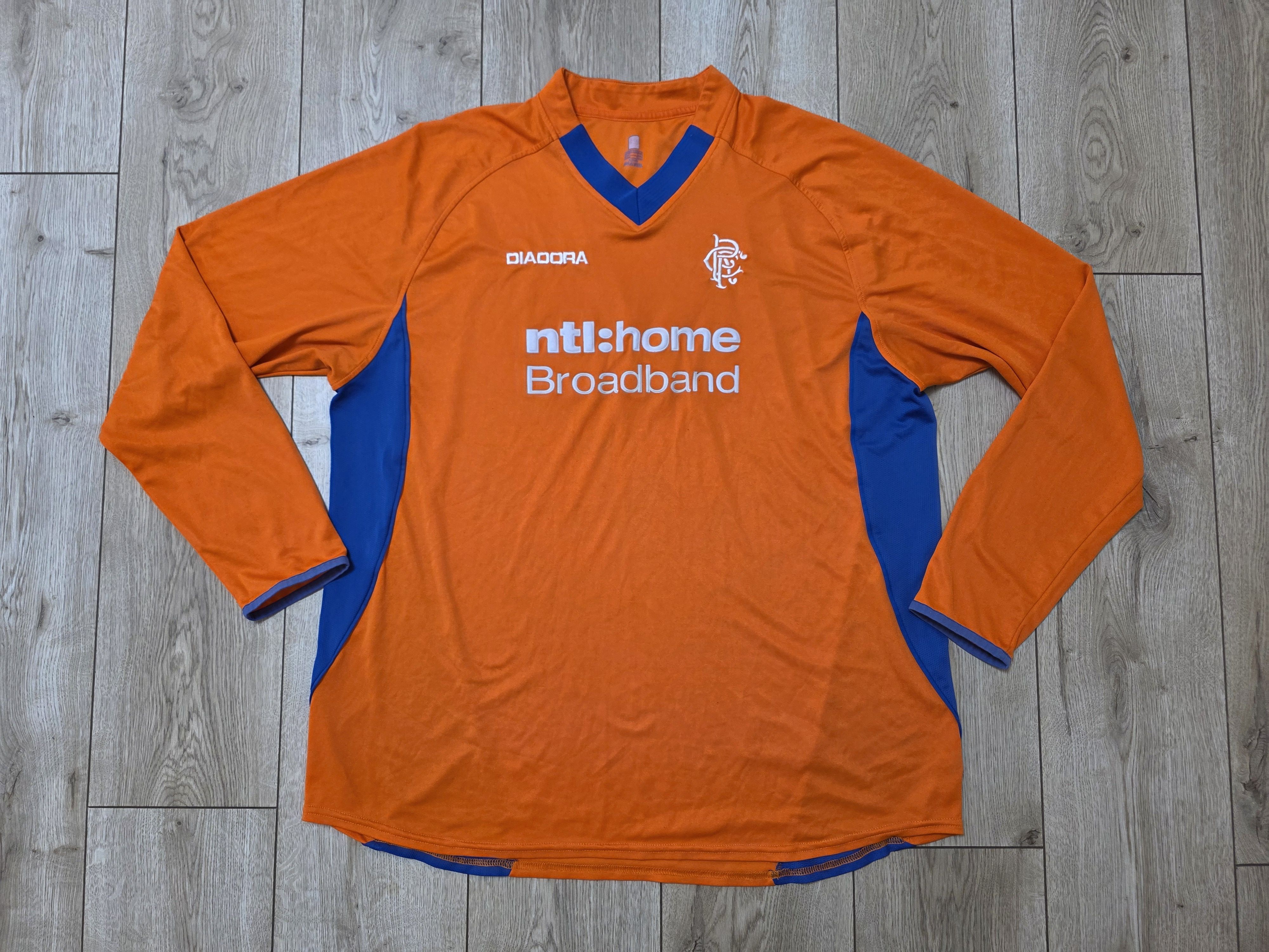 Diadora GLASGOW RANGERS 2002 2003 AWAY FOOTBALL SOCCER JERSEY 3XL Size US XXL / EU 58 / 5 - 1 Thumbnail