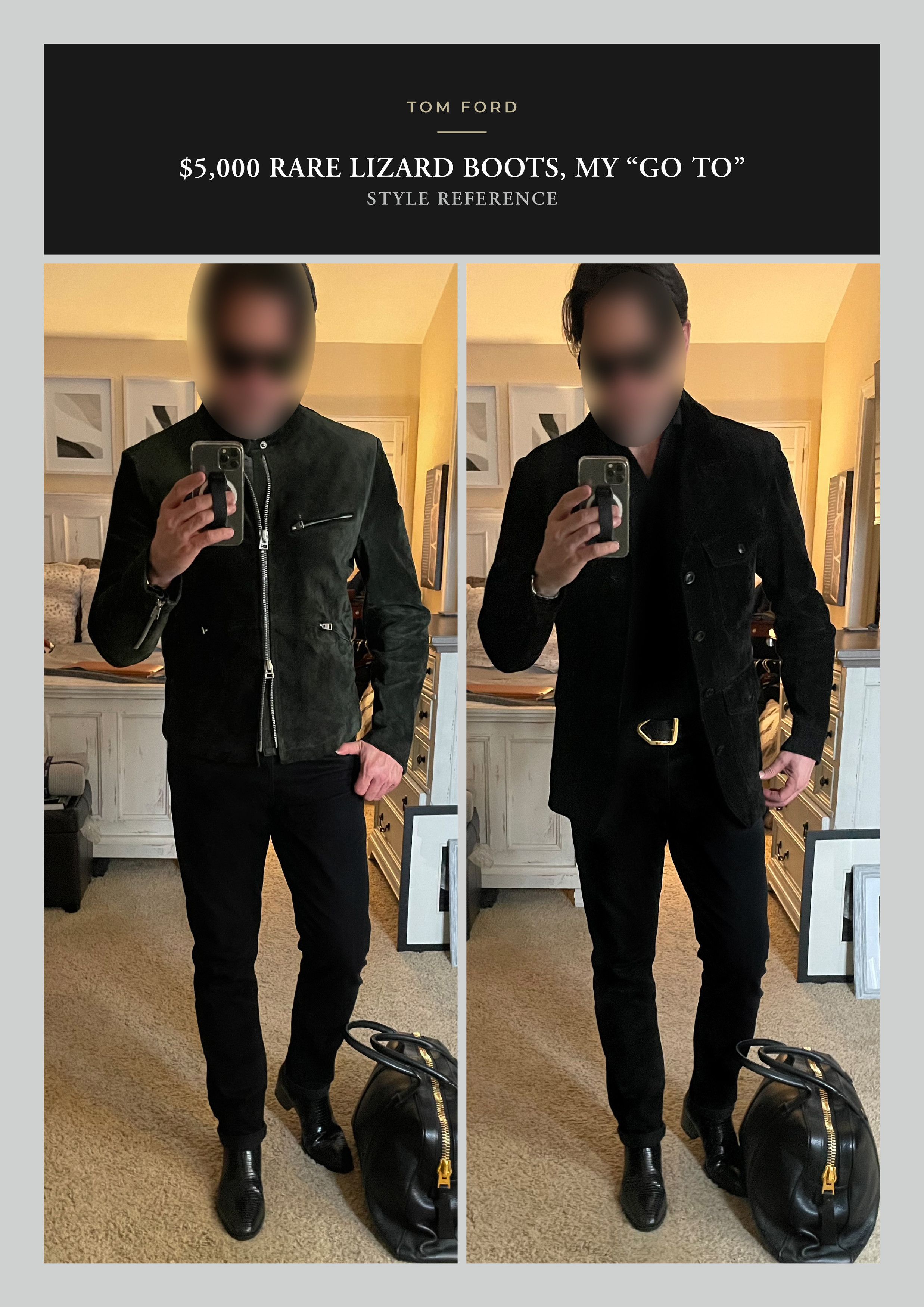 Tom Ford A-List Celeb RARE $5K TOM FORD Lizard Boots, Godly Details Size US 10.5 / EU 43-44 - 3 Thumbnail
