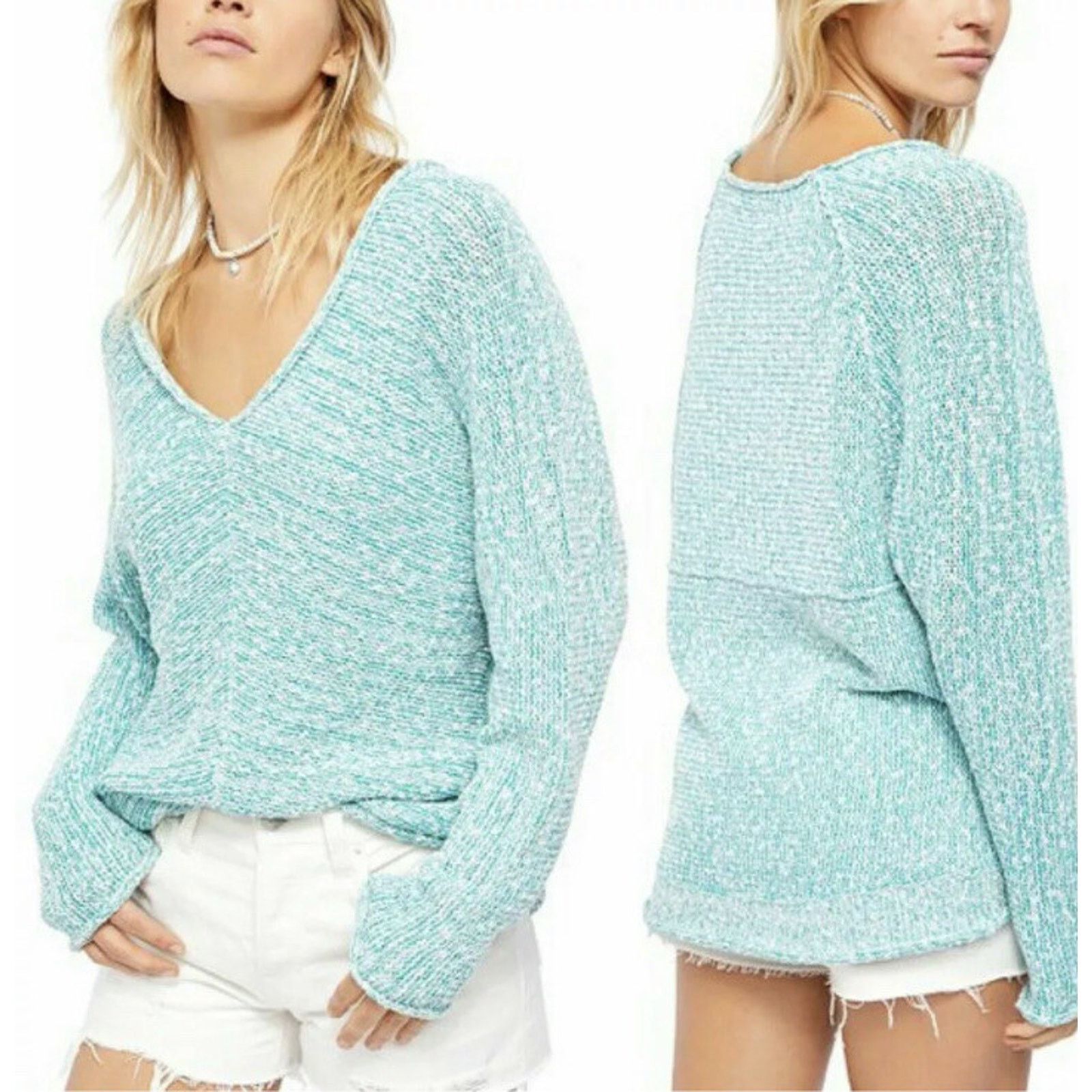 Free People Free People Bright Lights Oversized Pullover S/P A003002 Size S / US 4 / IT 40 - 4 Thumbnail