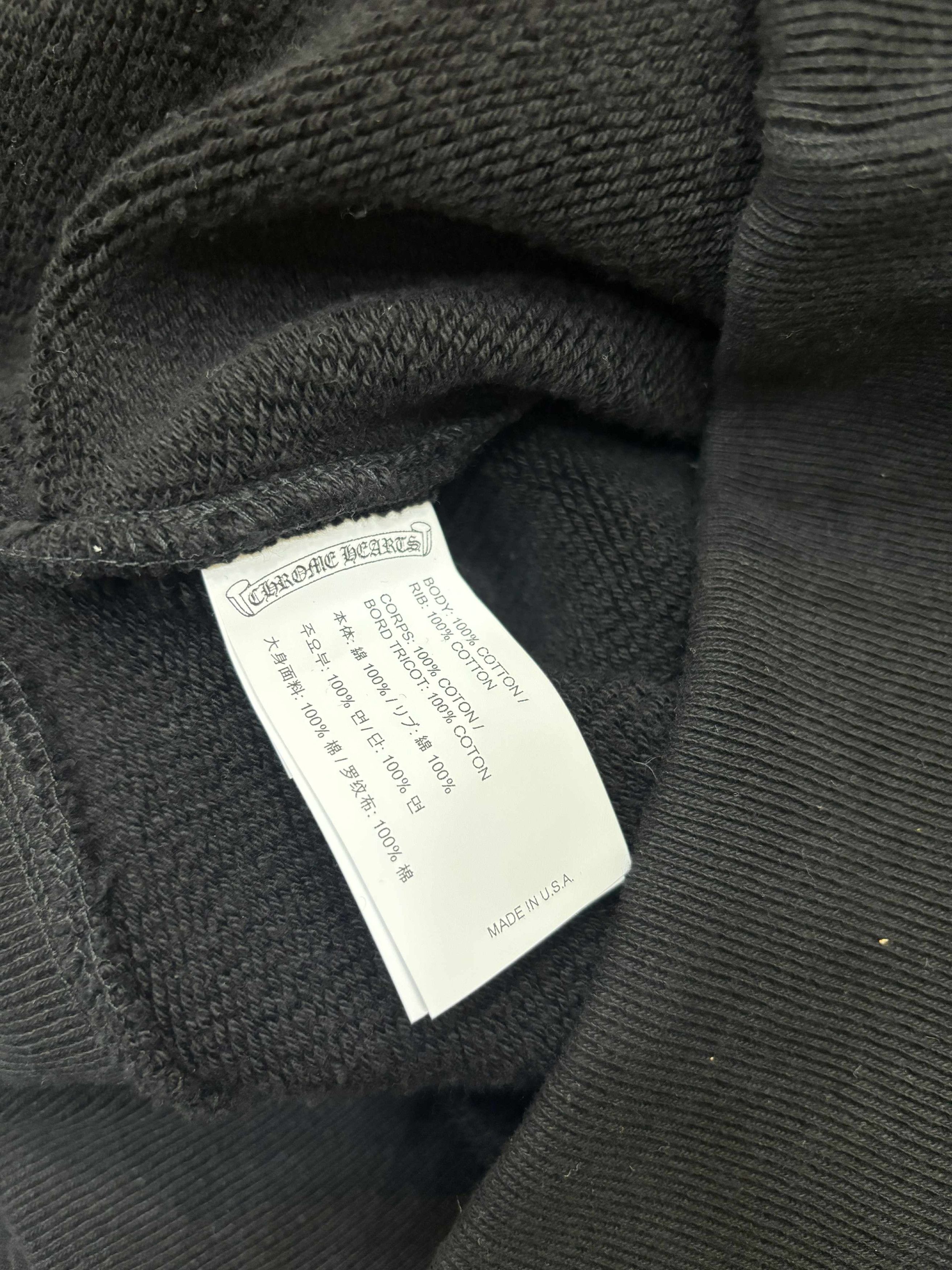 Chrome Hearts CHROME HEARTS Blind Spot Navy Tripple Cross Hoodie BLACK Size US M / EU 48-50 / 2 - 10 Thumbnail