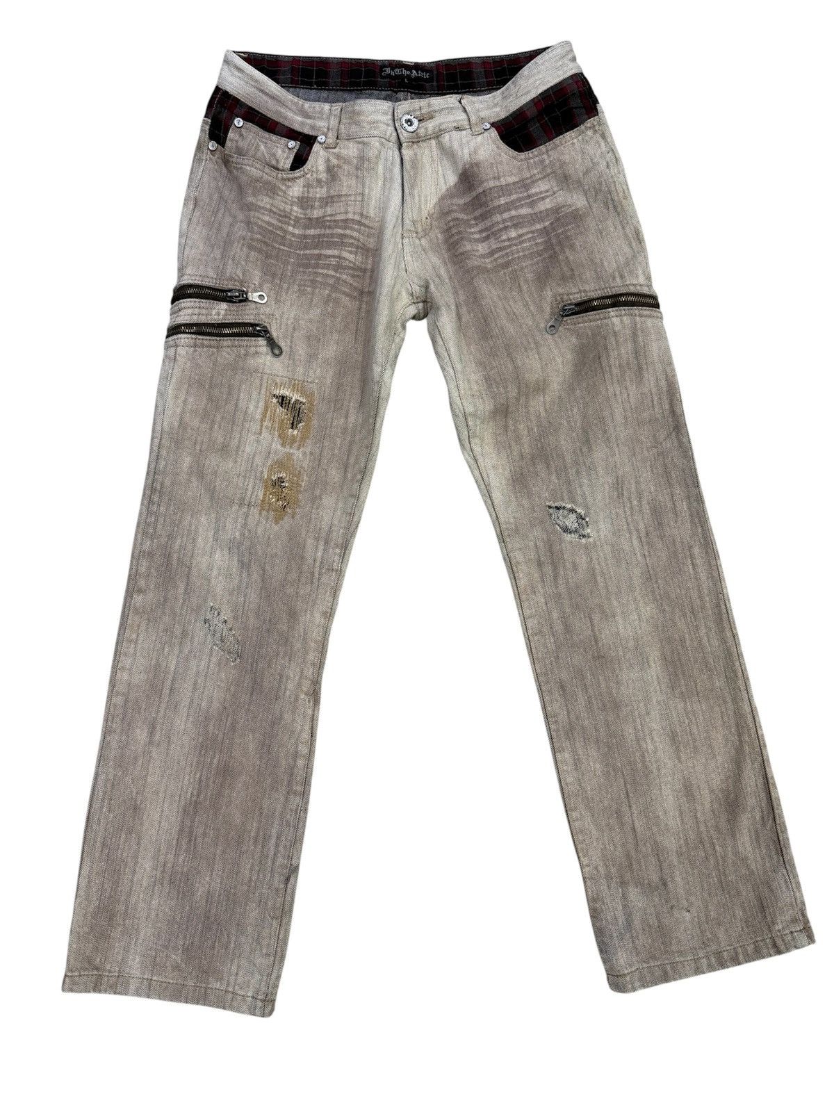 In The Attic Vintage In the attic japan punk design distressed jeans Size US 32 / EU 48 - 1 Thumbnail